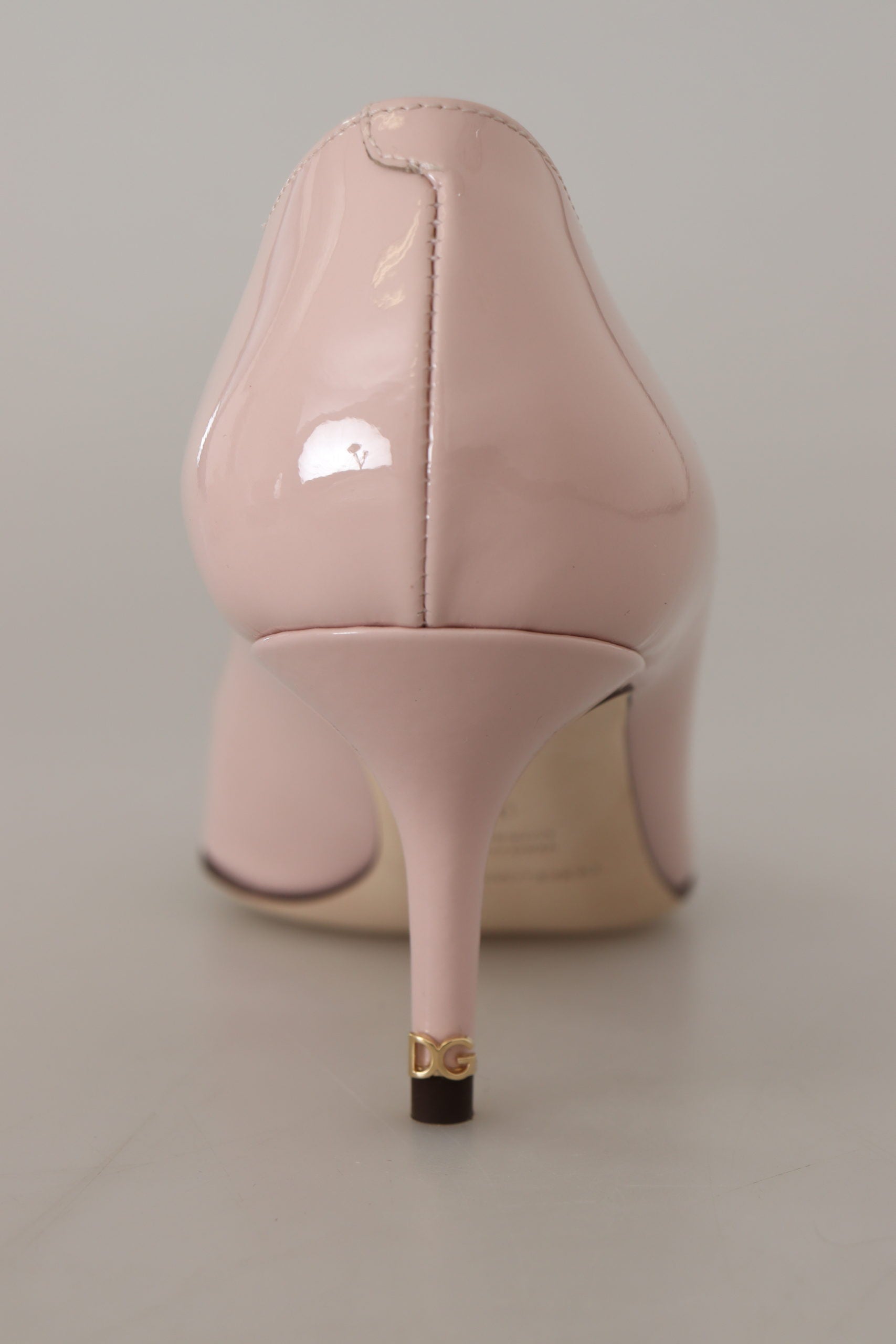 Dolce & Gabbana Pink Patent Leather Kitten Heels Pumps Shoes | Regal Royce