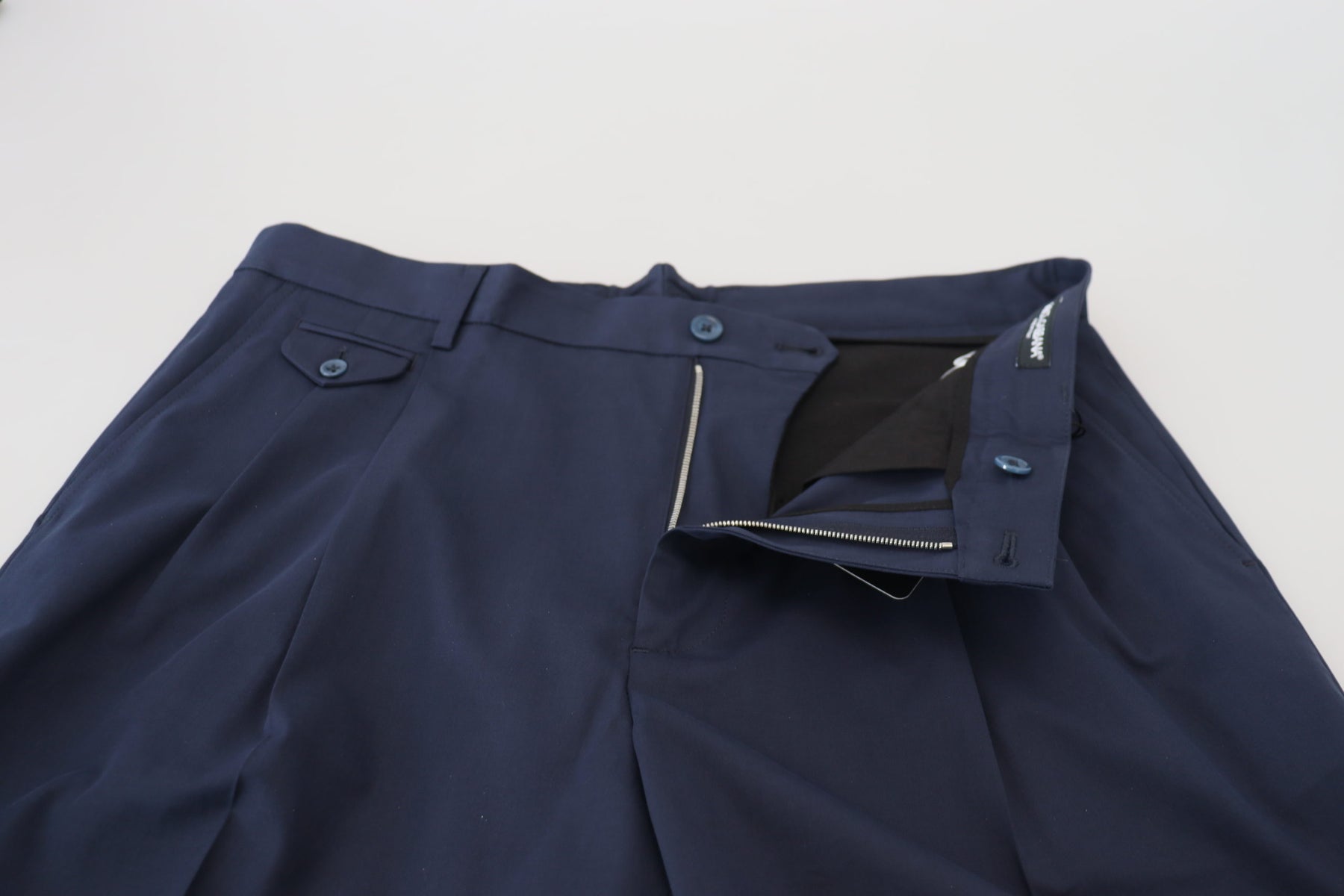 Dolce & Gabbana Blue Chinos Cotton Stretch Casual Shorts | Regal Royce