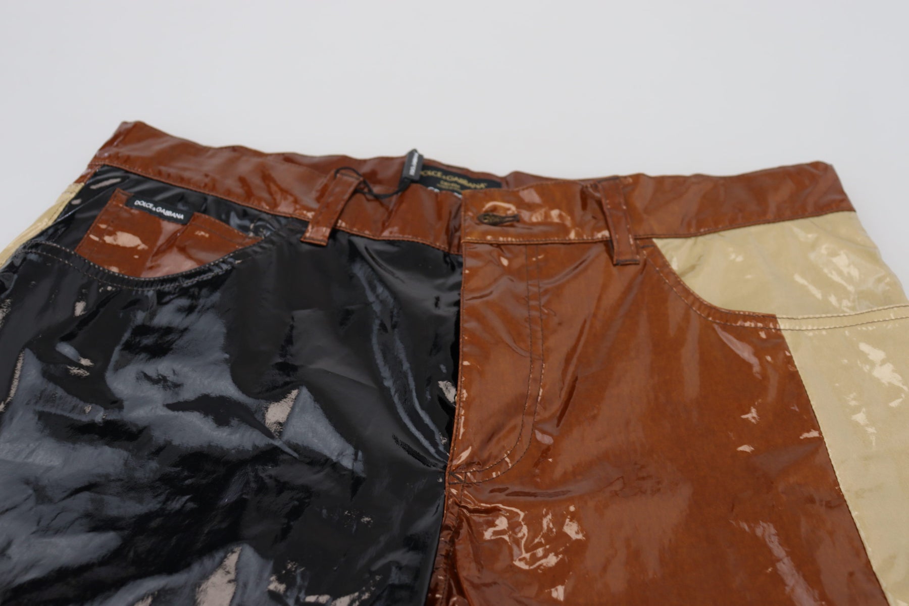 Dolce & Gabbana Multicolor Shining Slim Fit Men Denim Jeans | Regal Royce