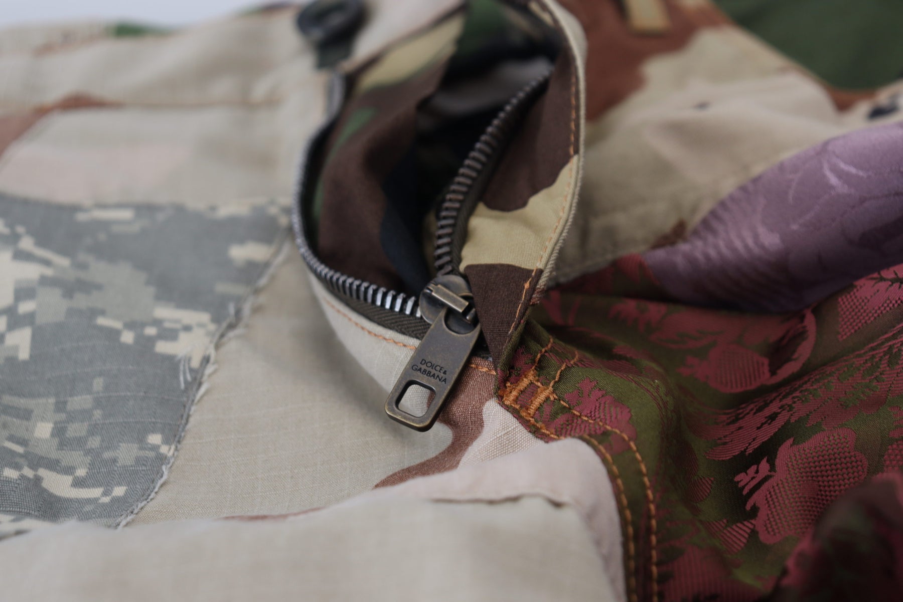 Dolce & Gabbana Multicolor Silk Patchwork Men Denim Jeans | Regal Royce