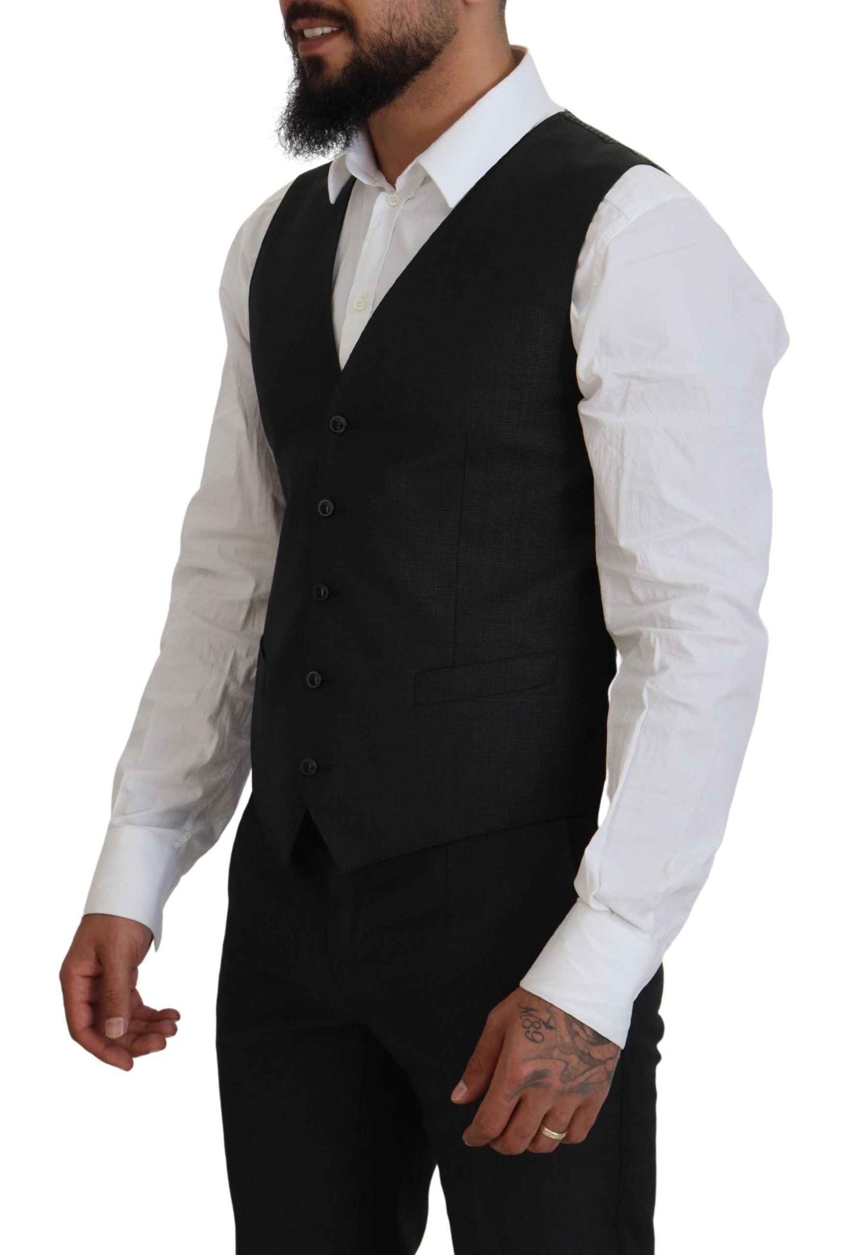 Dolce & Gabbana Gray MARTINI 3 Piece Slim Fit Suit | Regal Royce