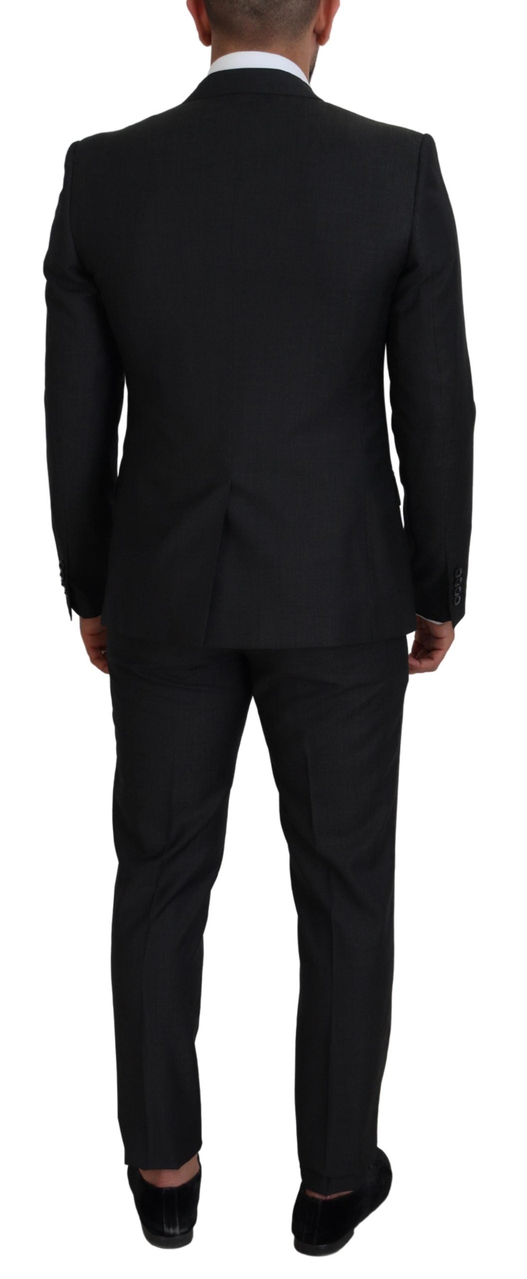 Dolce & Gabbana Gray MARTINI 3 Piece Slim Fit Suit | Regal Royce