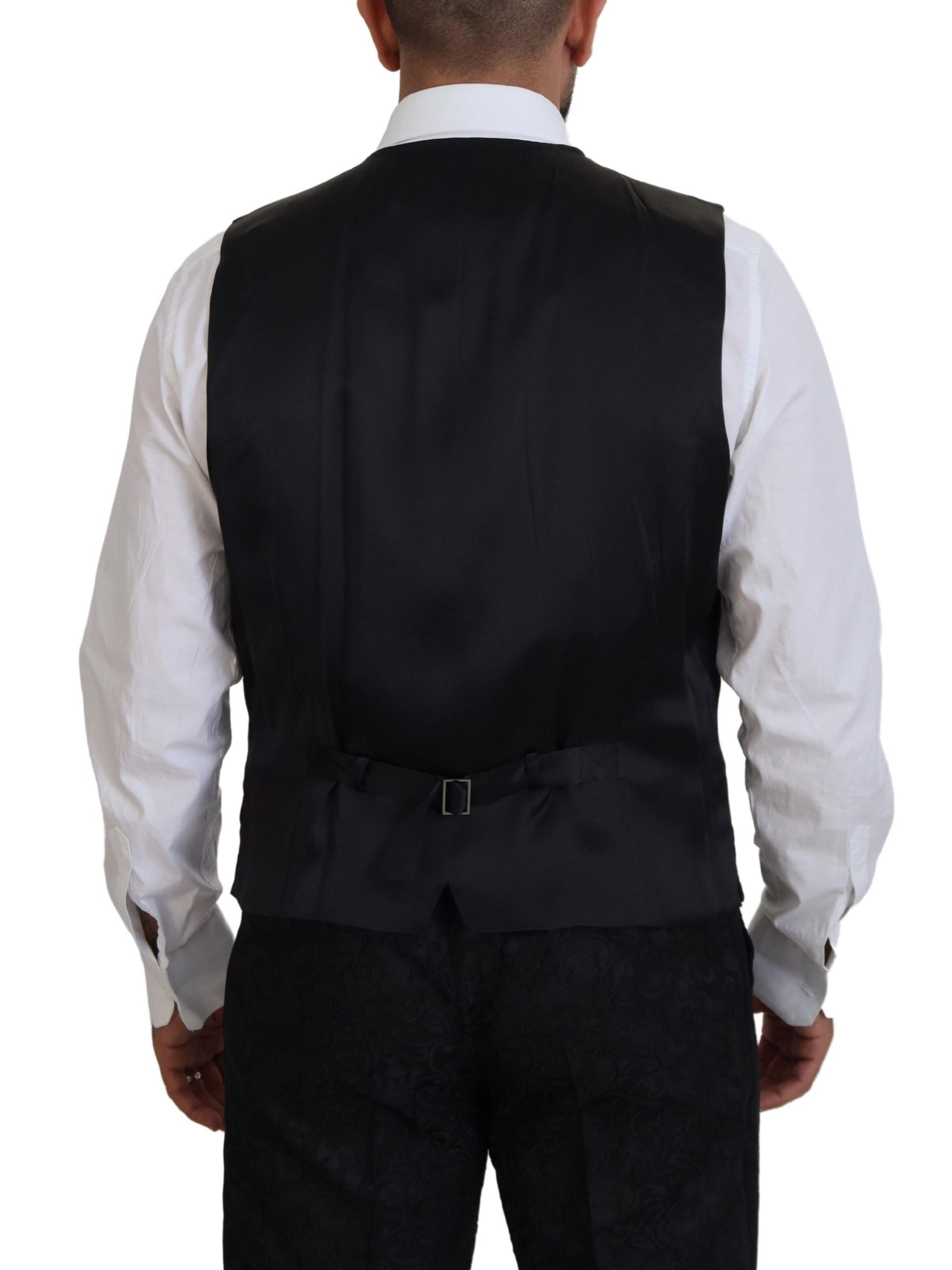 Dolce & Gabbana Black Gold Fantasy Tuxedo Slim Fit Suit | Regal Royce