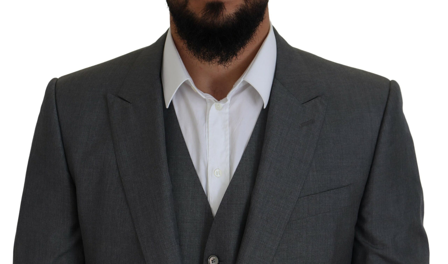 Dolce & Gabbana Gray MARTINI 3 Piece Slim Fit Suit | Regal Royce