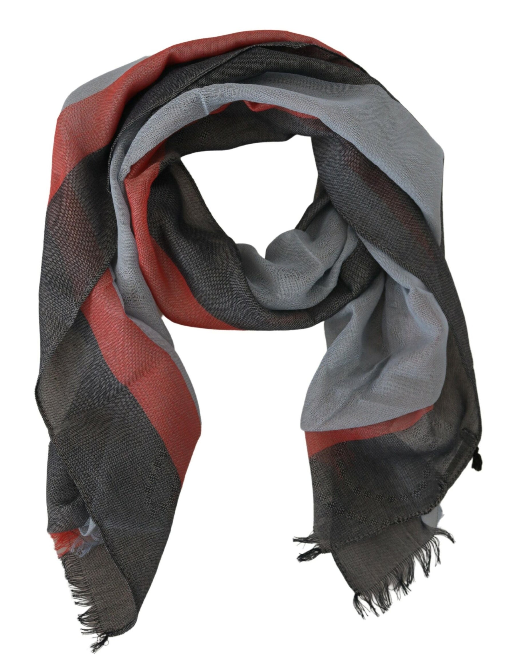 Costume National Multicolor Cotton Shawl Wrap Scarf | Regal Royce