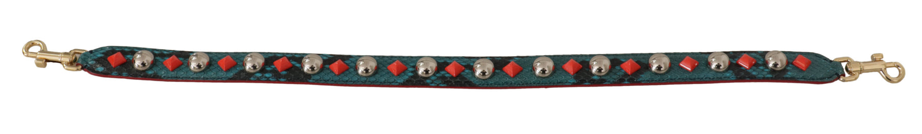 Dolce & Gabbana Green Crystals Leather Bag Shoulder Strap | Regal Royce