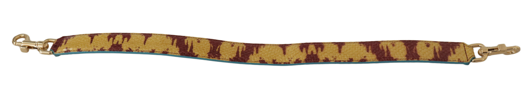 Dolce & Gabbana Yellow Red Leather Gold Tone Shoulder Strap | Regal Royce