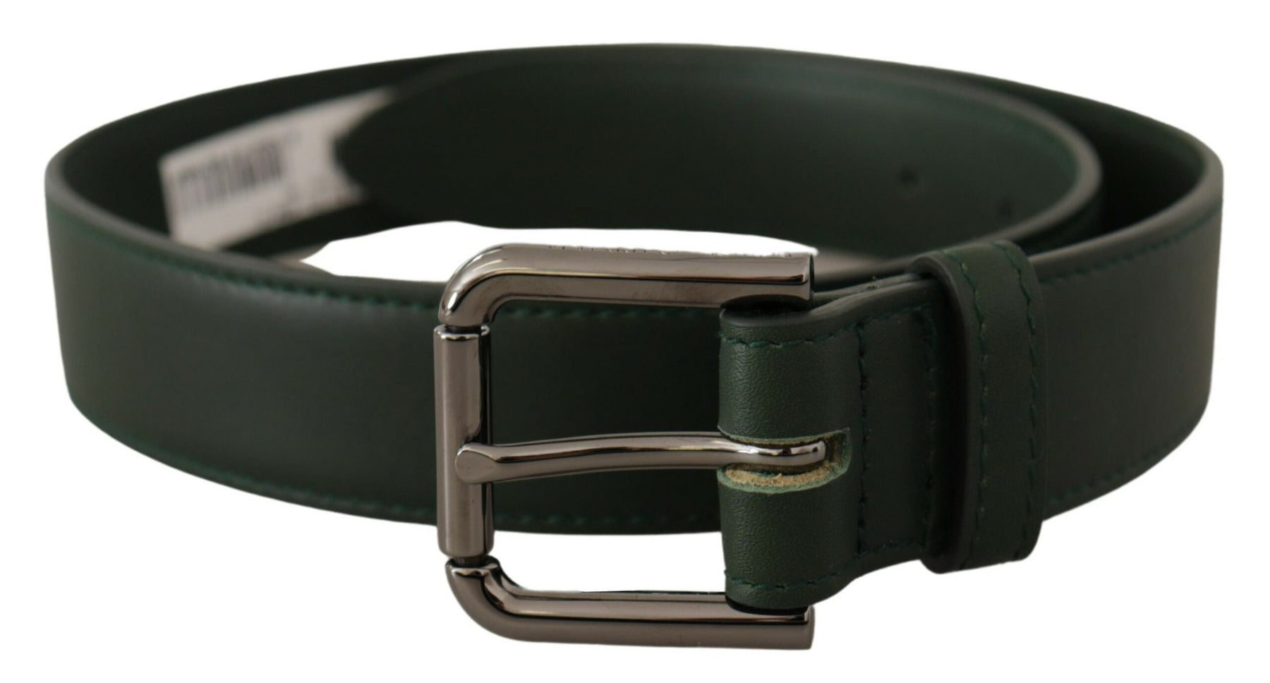 Dolce & Gabbana Army Green Leather Logo Metal Waist Buckle Belt | Regal Royce