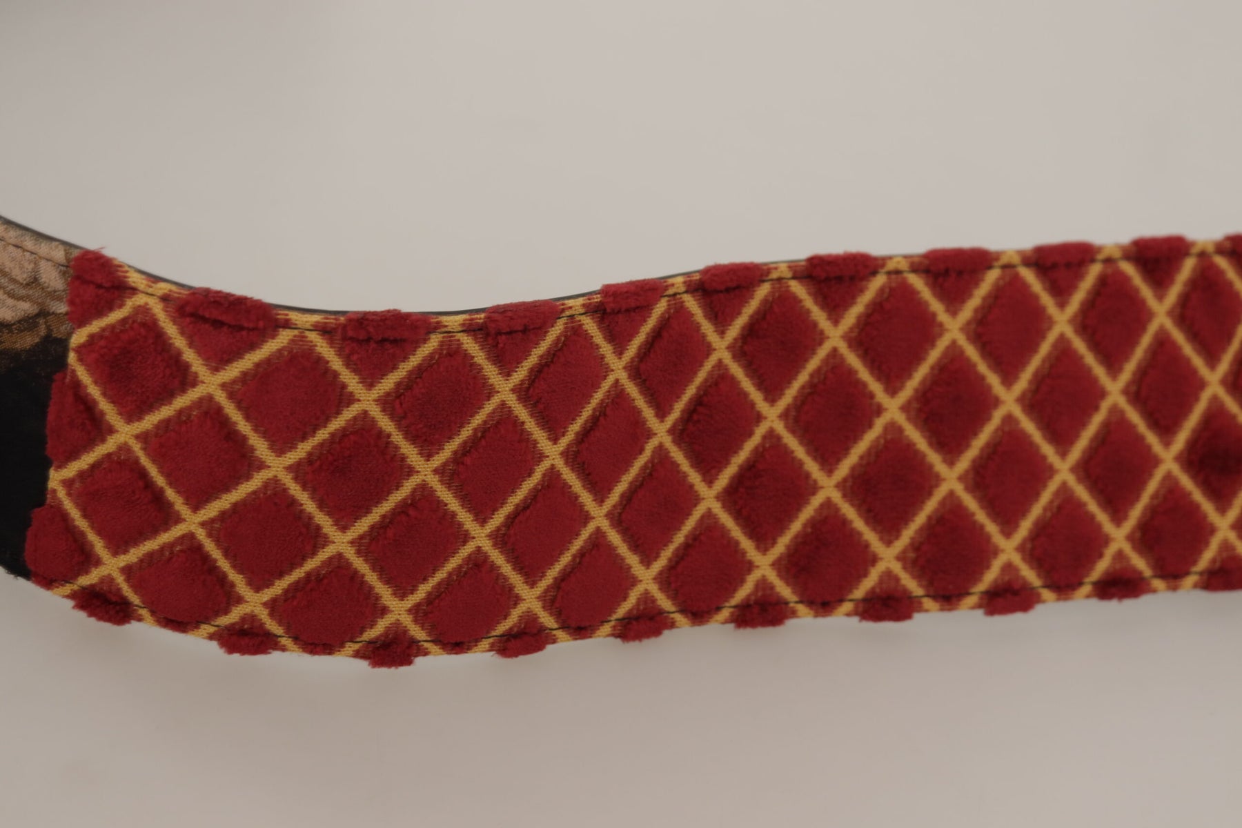 Dolce & Gabbana Multicolor Wide Leather Floral Gold Metal Buckle Belt | Regal Royce