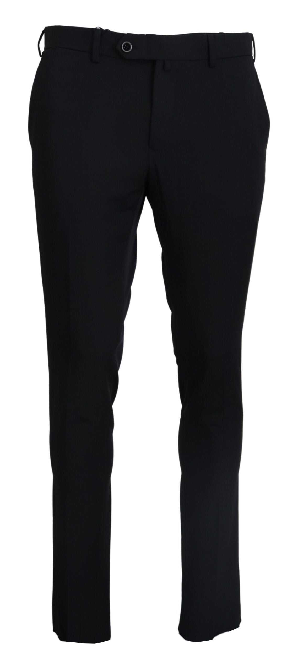 Domenico Tagliente Black Tapered Dress Formal Pants | Regal Royce