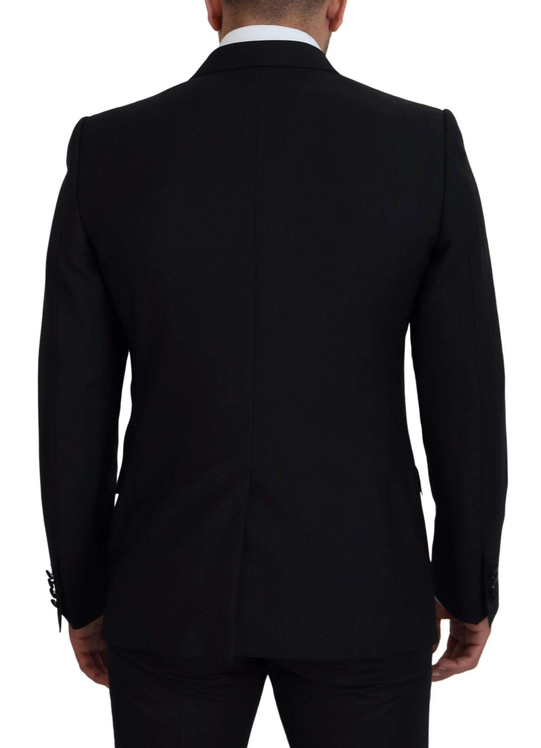 Dolce & Gabbana Black Slim Fit Formal Martini Blazer | Regal Royce