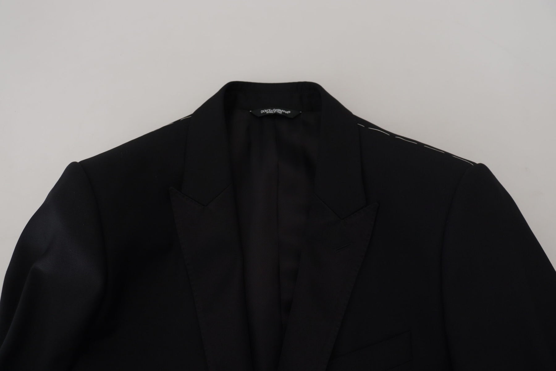 Dolce & Gabbana Black Slim Fit Formal Martini Blazer | Regal Royce