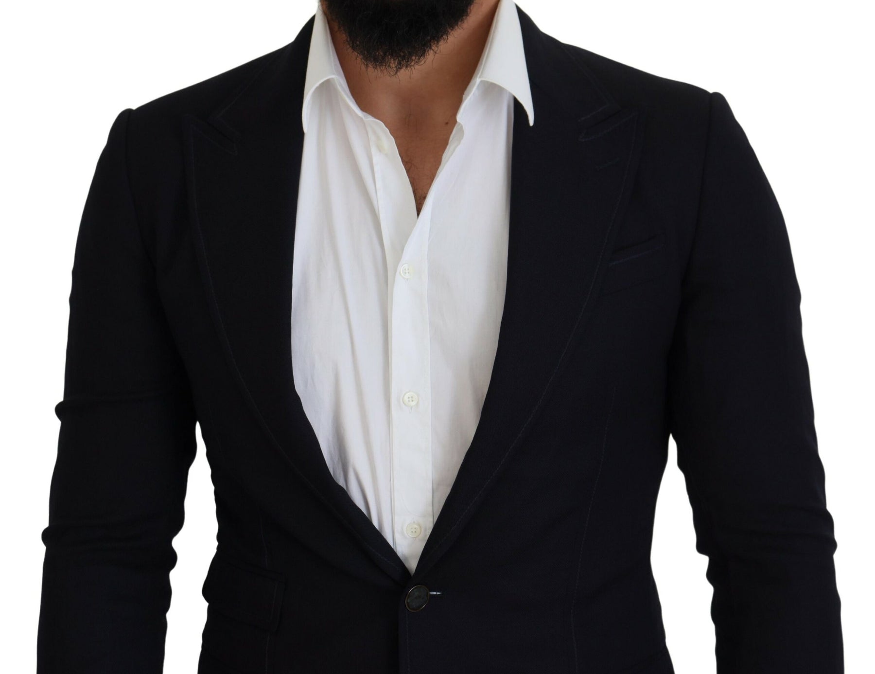 Dolce & Gabbana Blue Wool Formal Taormina Blazer | Regal Royce