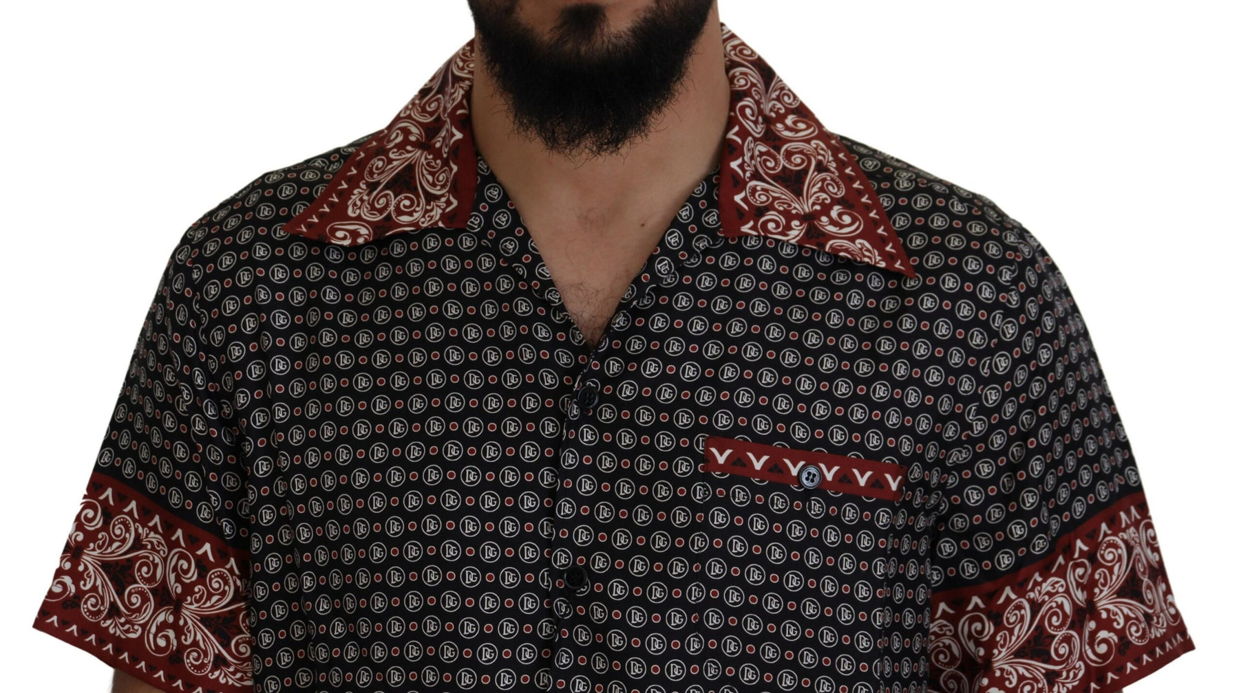 Dolce & Gabbana Multicolor Patterned Silk Casual Shirt | Regal Royce
