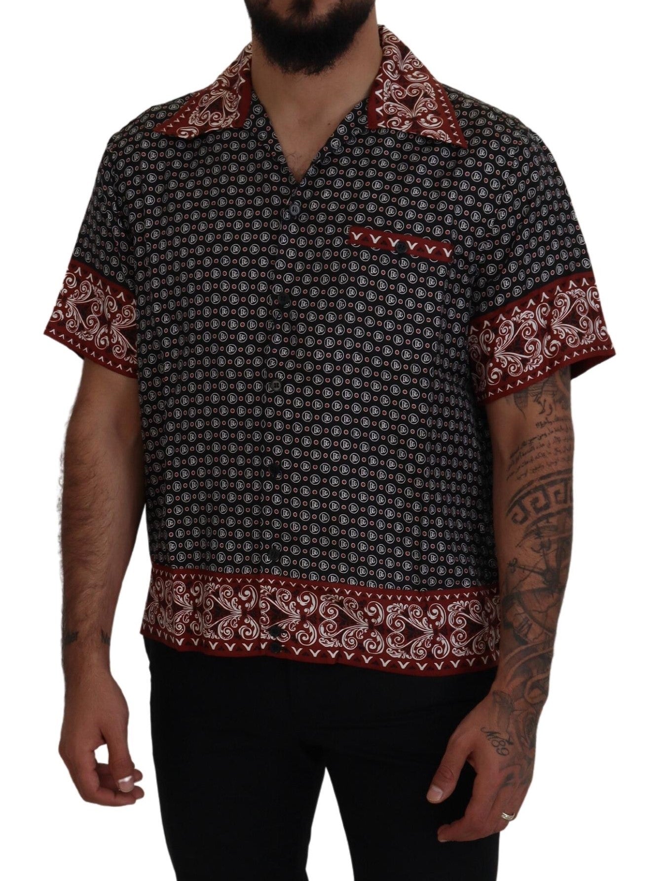 Dolce & Gabbana Multicolor Patterned Silk Casual Shirt | Regal Royce