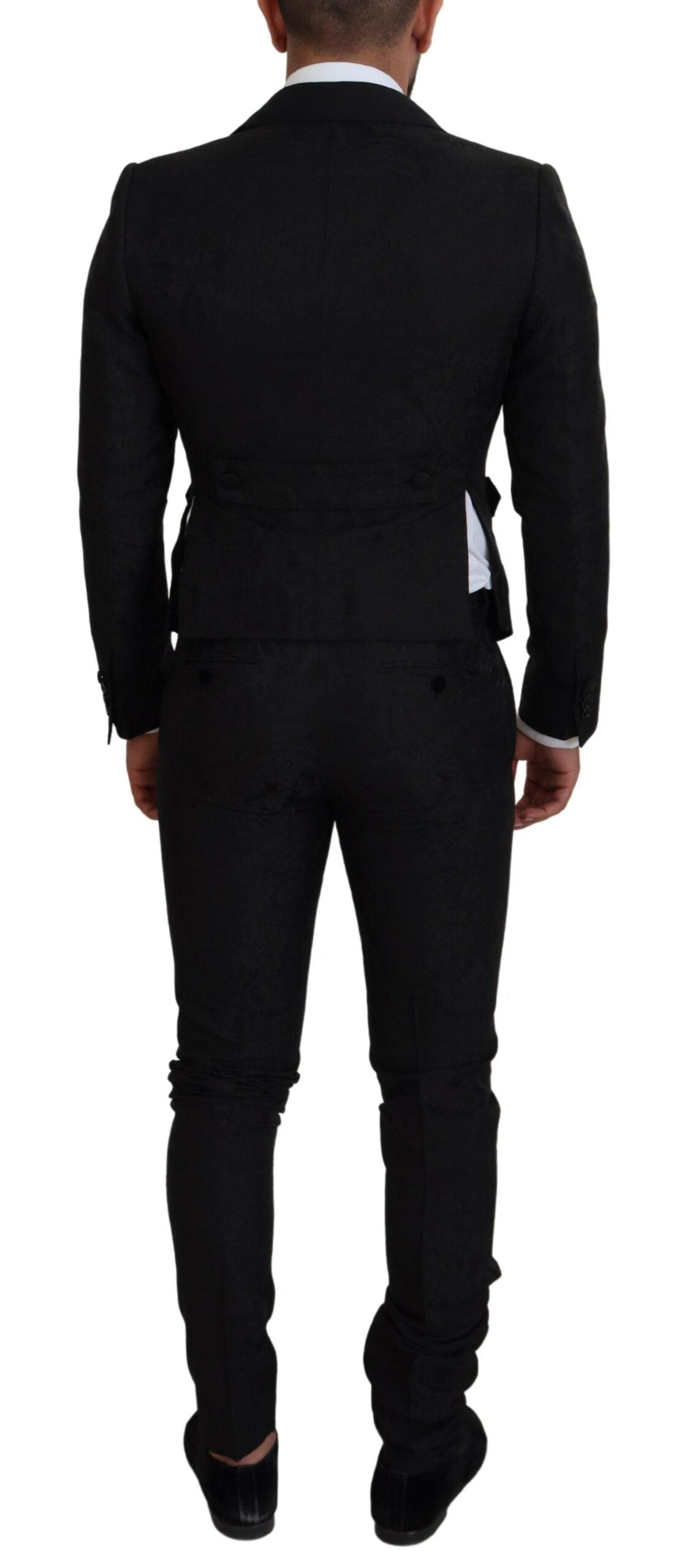 Dolce & Gabbana Black Polyester Men 2 Piece MARTINI Suit | Regal Royce