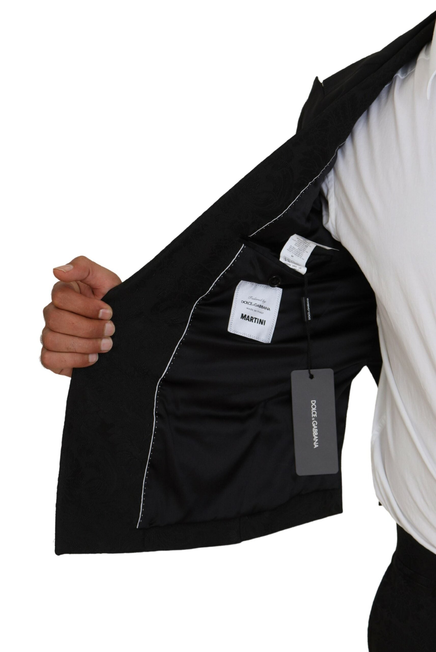 Dolce & Gabbana Black Polyester Men 2 Piece MARTINI Suit | Regal Royce
