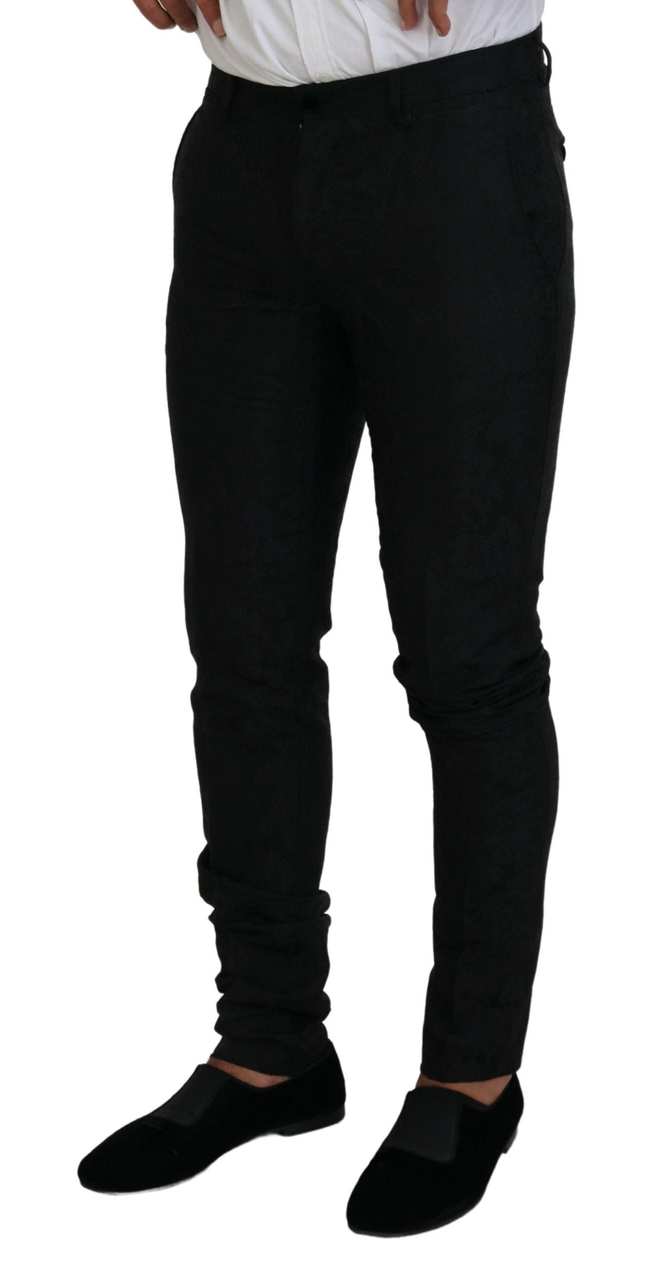 Dolce & Gabbana Black Polyester Men 2 Piece MARTINI Suit | Regal Royce