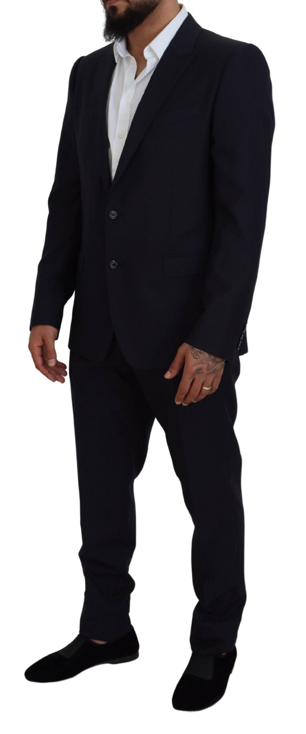 Dolce & Gabbana Blue Single Breasted 2 Piece MARTINI Suit | Regal Royce
