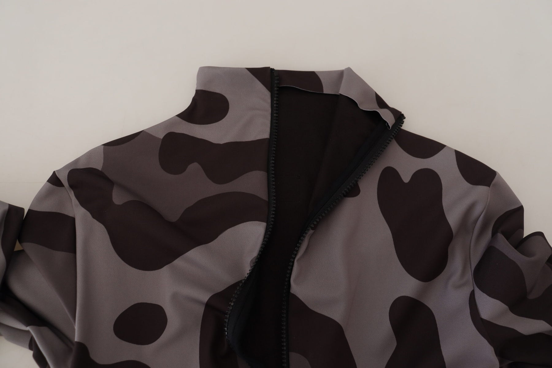 Dolce & Gabbana Gray Patterned Polyester Wetsuit Swimwear | Regal Royce