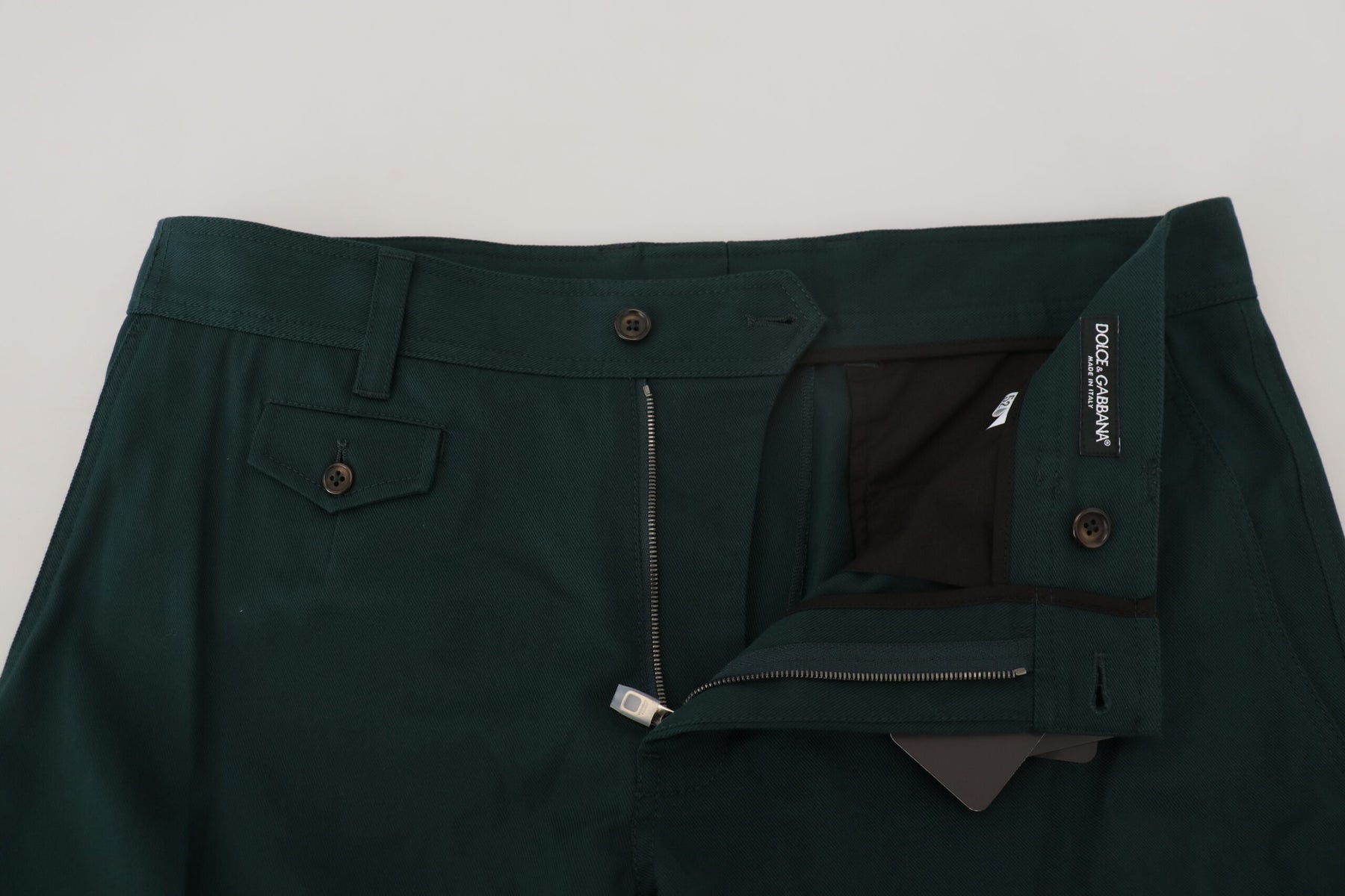 Dolce & Gabbana Green Cargo Cotton Stretch Jeans Pant | Regal Royce