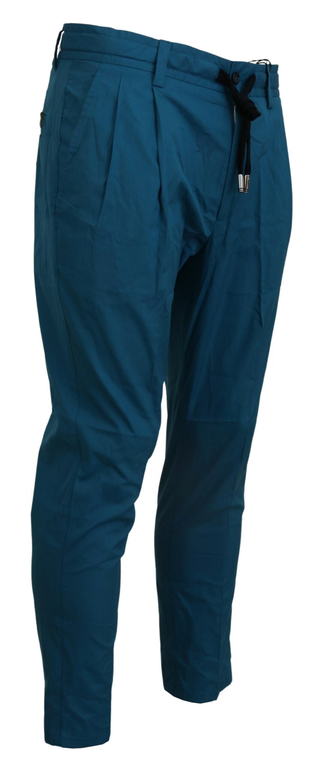 Dolce & Gabbana Blue Cotton Chinos Trousers Pants | Regal Royce