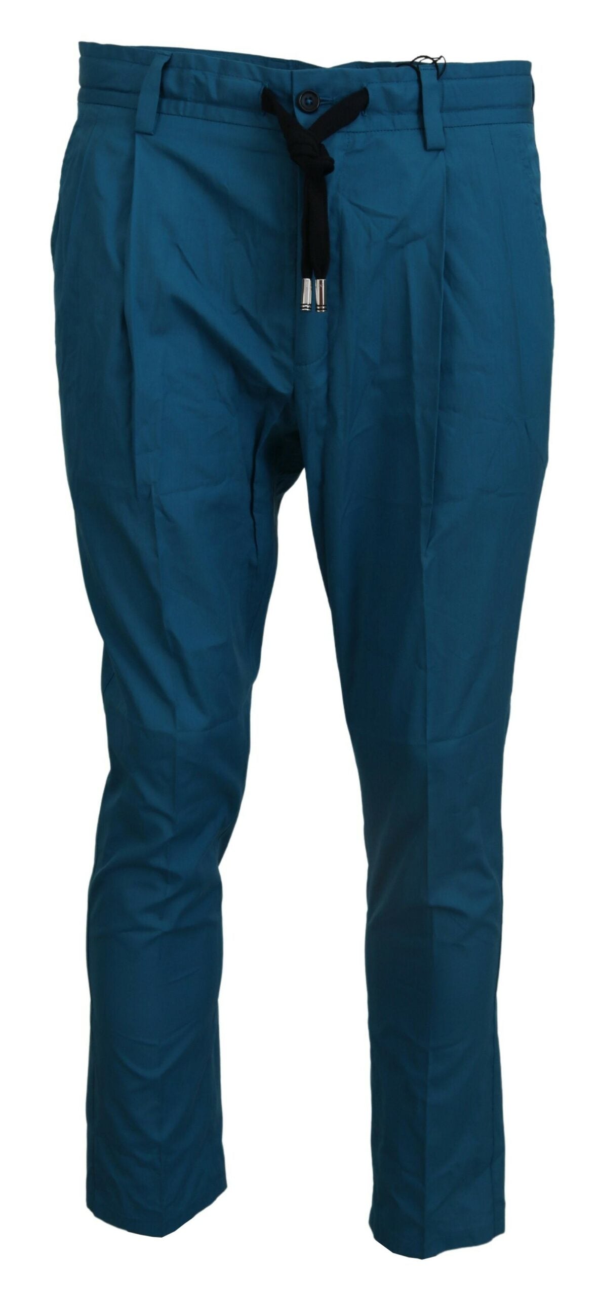 Dolce & Gabbana Blue Cotton Chinos Trousers Pants | Regal Royce