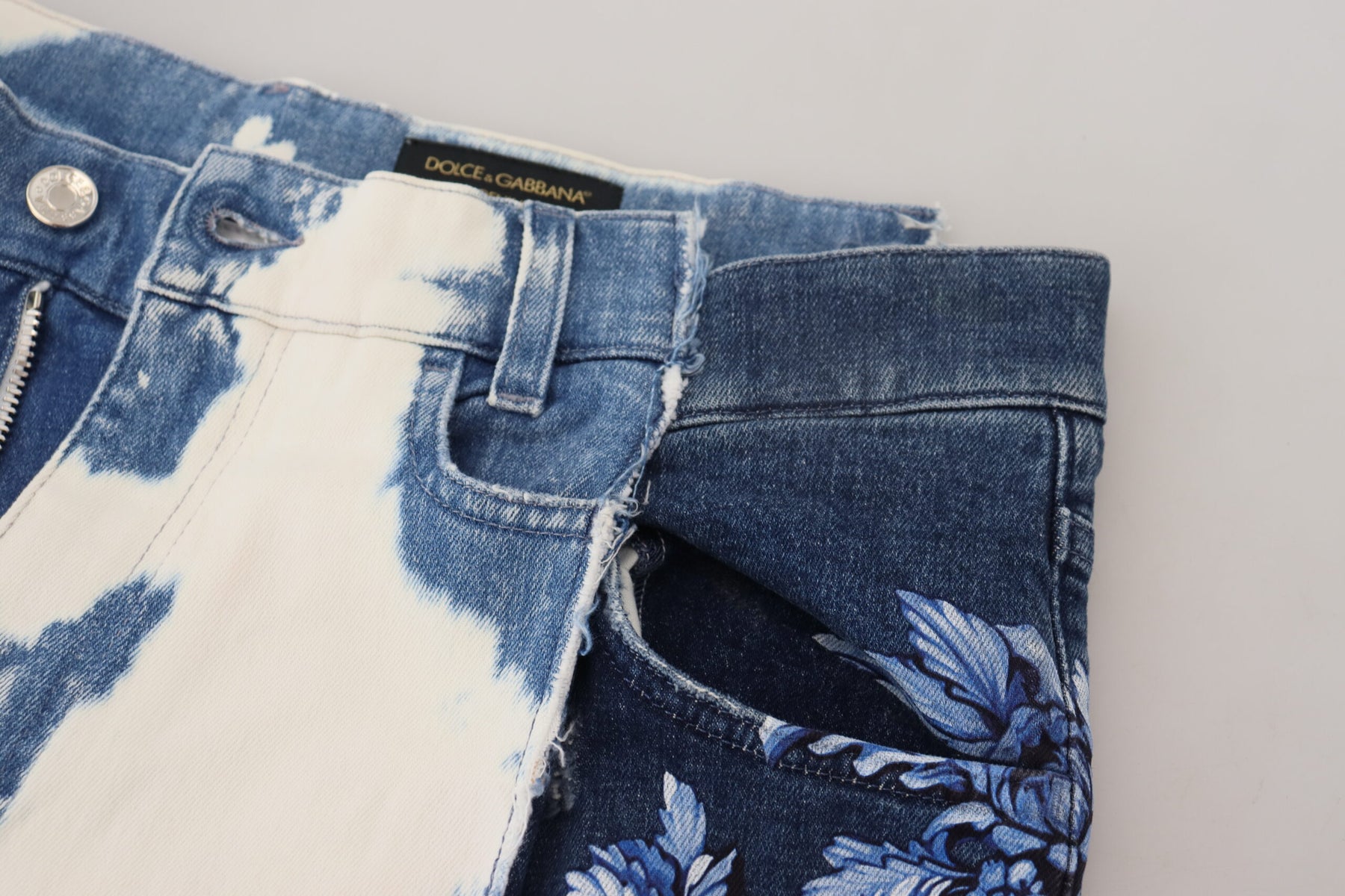 Dolce & Gabbana Blue Ceasar Denim Cotton Loose Fit Jeans | Regal Royce