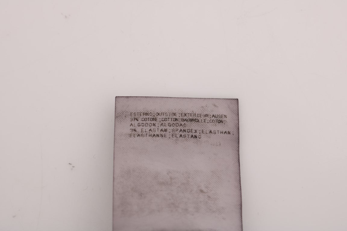 Costume National Black Slim Fit Cotton Stretch Pants | Regal Royce