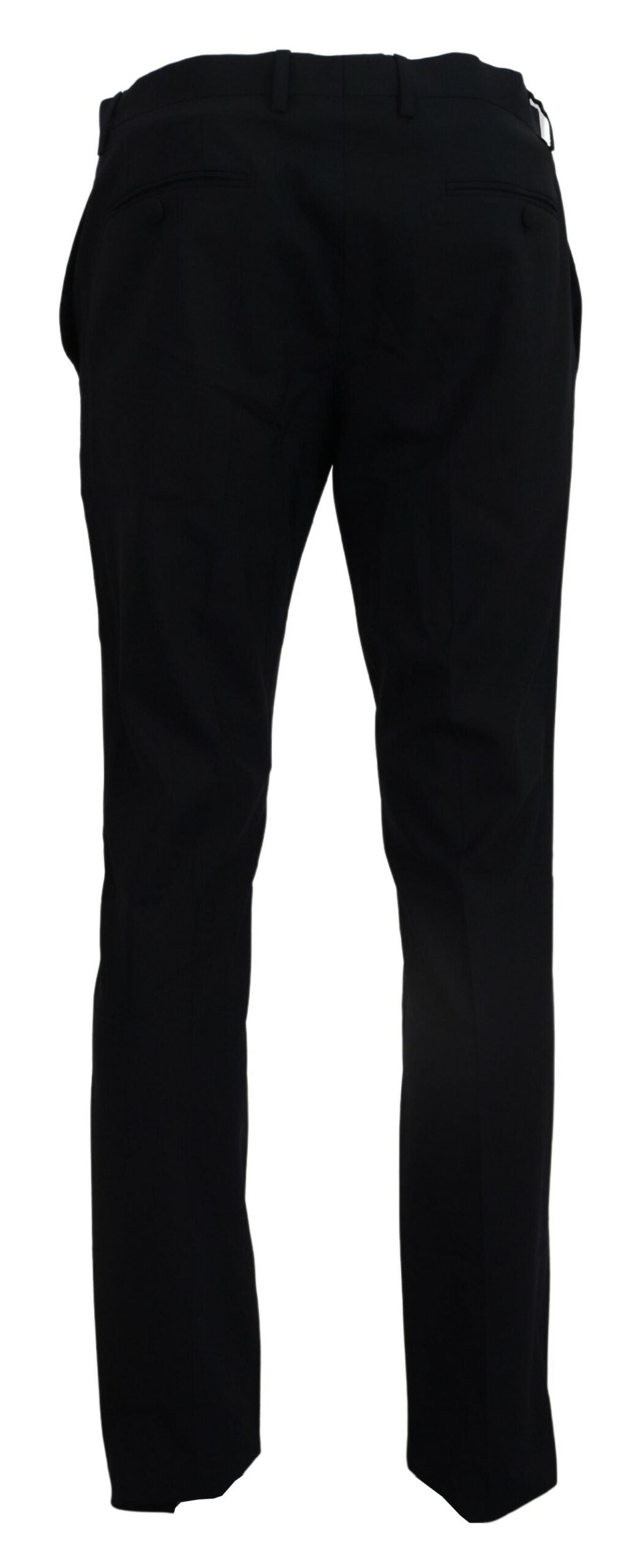 Dolce & Gabbana Blue Wool Stretch Dress Formal Slim Fit Pant | Regal Royce
