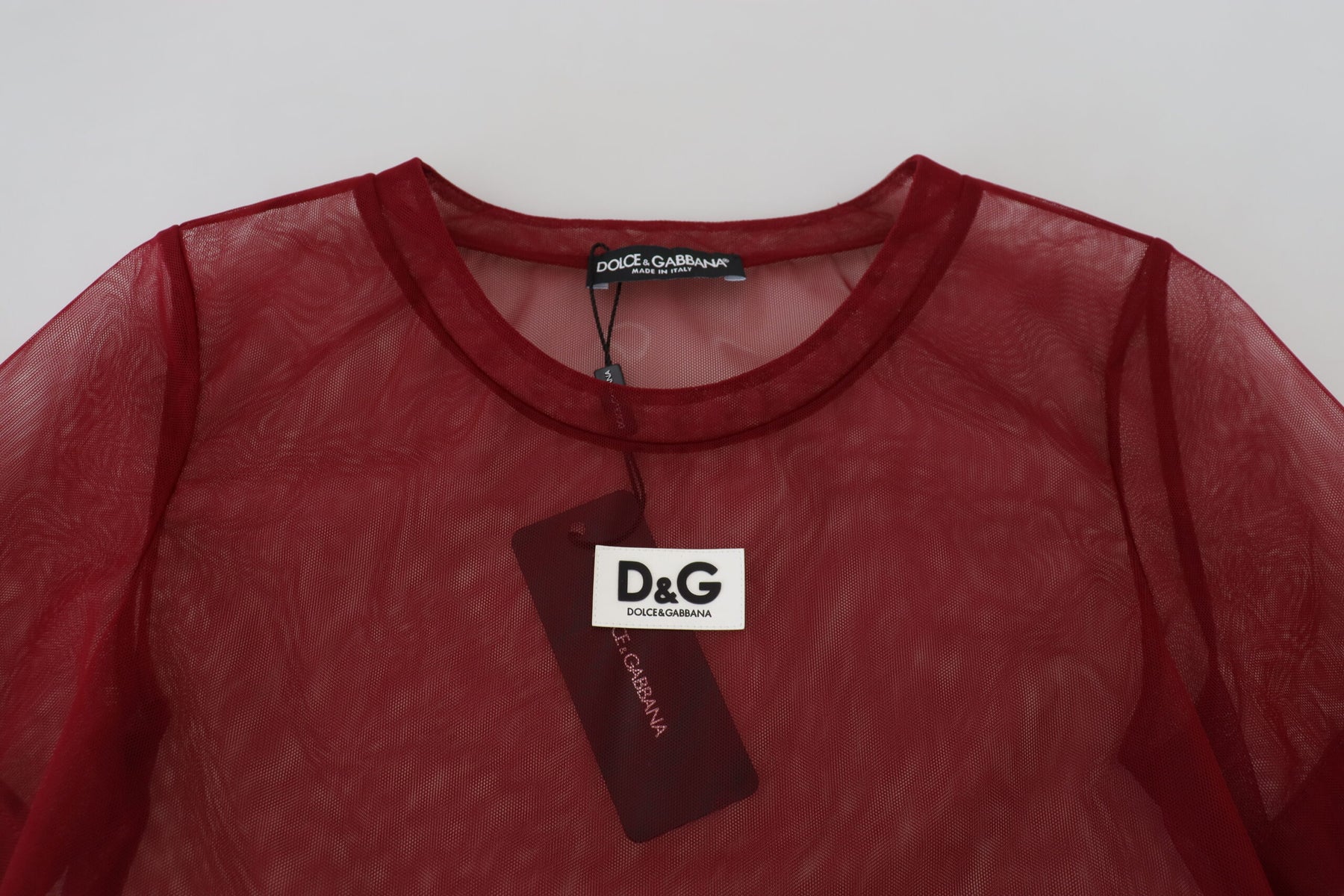 Dolce & Gabbana Maroon Nylon Two Layer Shift Mini Dress | Regal Royce