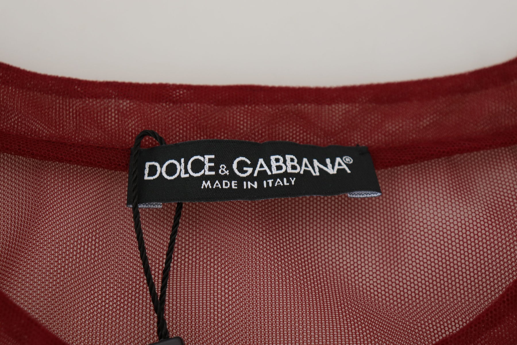 Dolce & Gabbana Maroon Nylon Two Layer Shift Mini Dress | Regal Royce