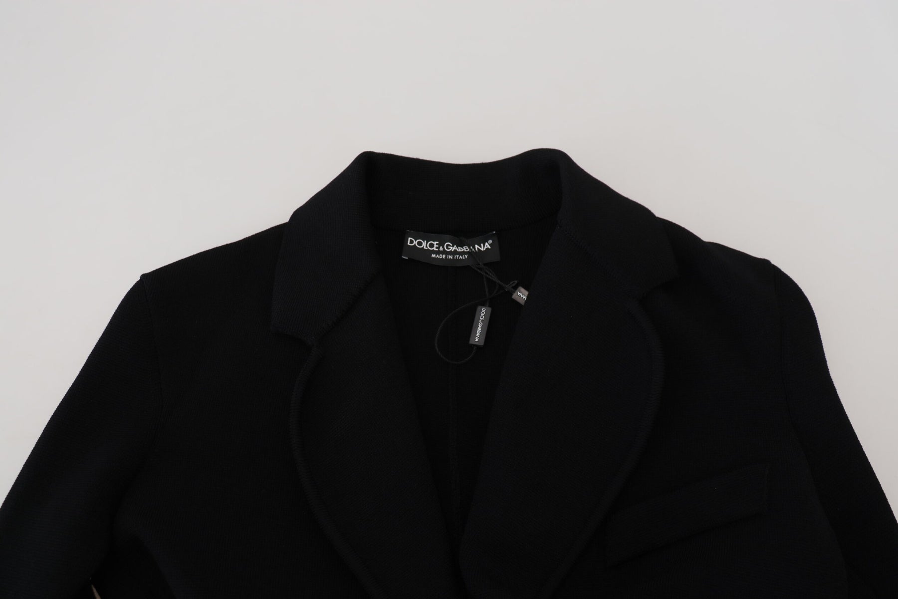 Dolce & Gabbana Black Button Cardigan Blazer Viscose Jacket | Regal Royce