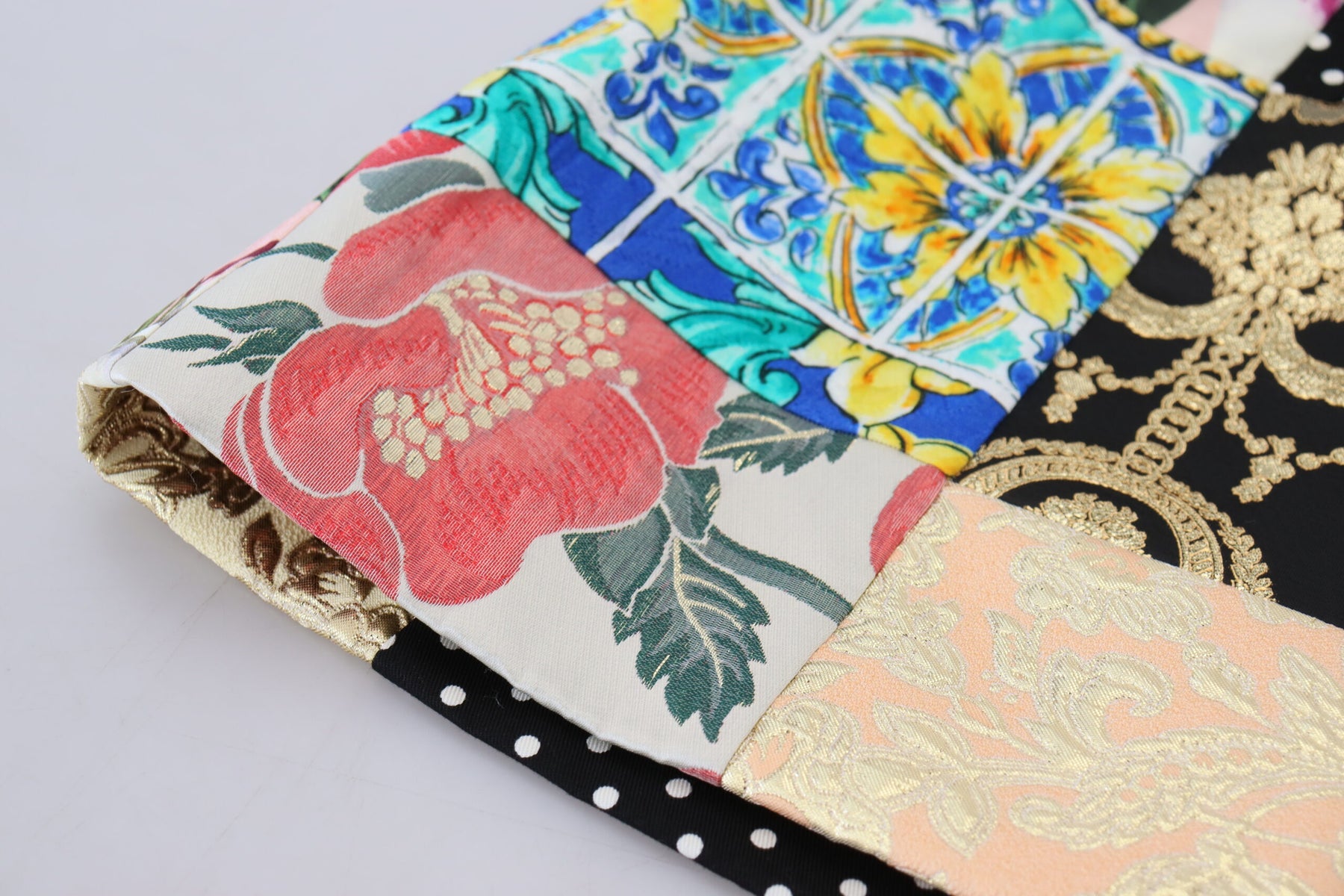 Dolce & Gabbana Multicolor Majolica Patchwork Mini Skirt | Regal Royce