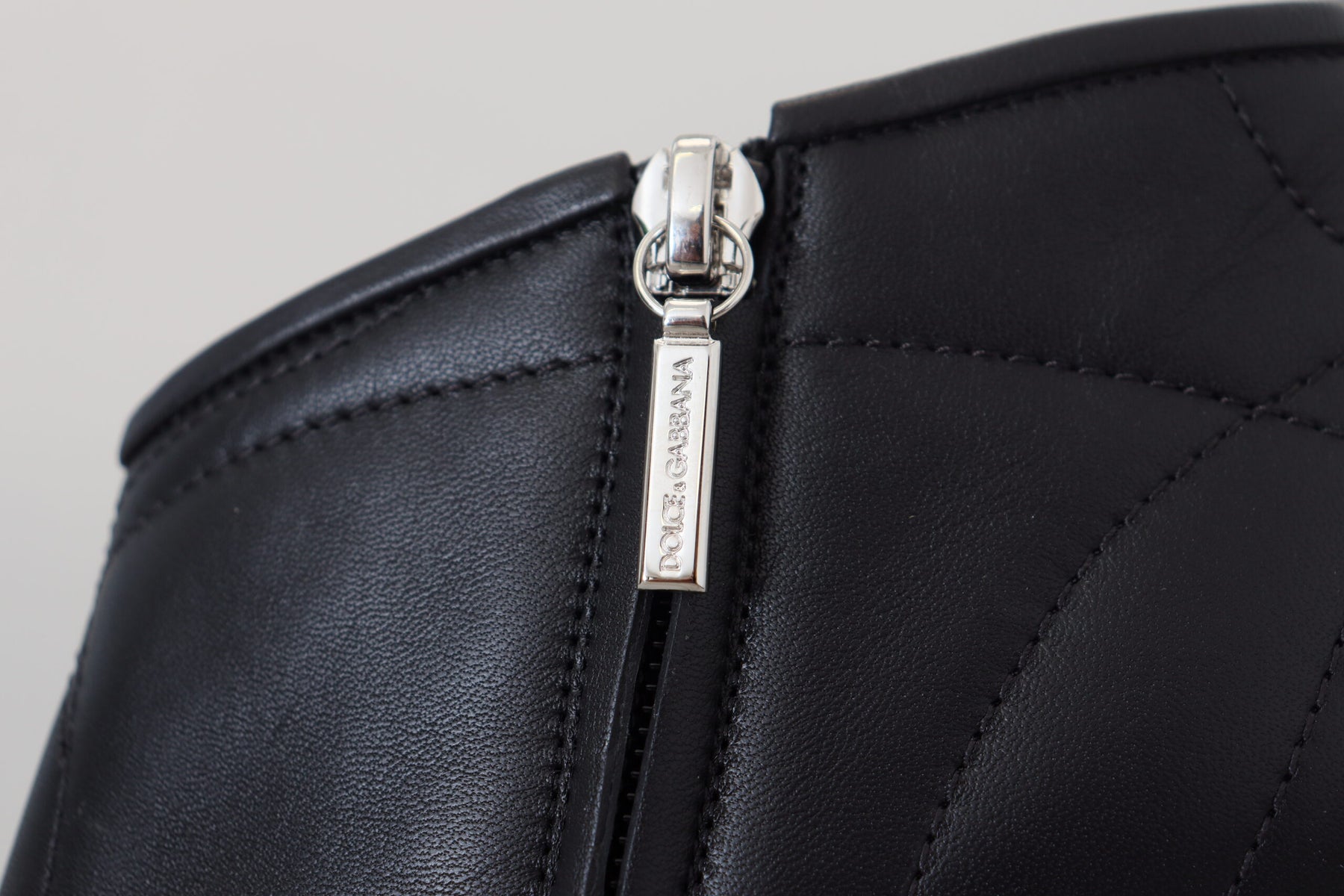 Dolce & Gabbana Black Devotion Quilted Buckled Ankle Boots Shoes | Regal Royce