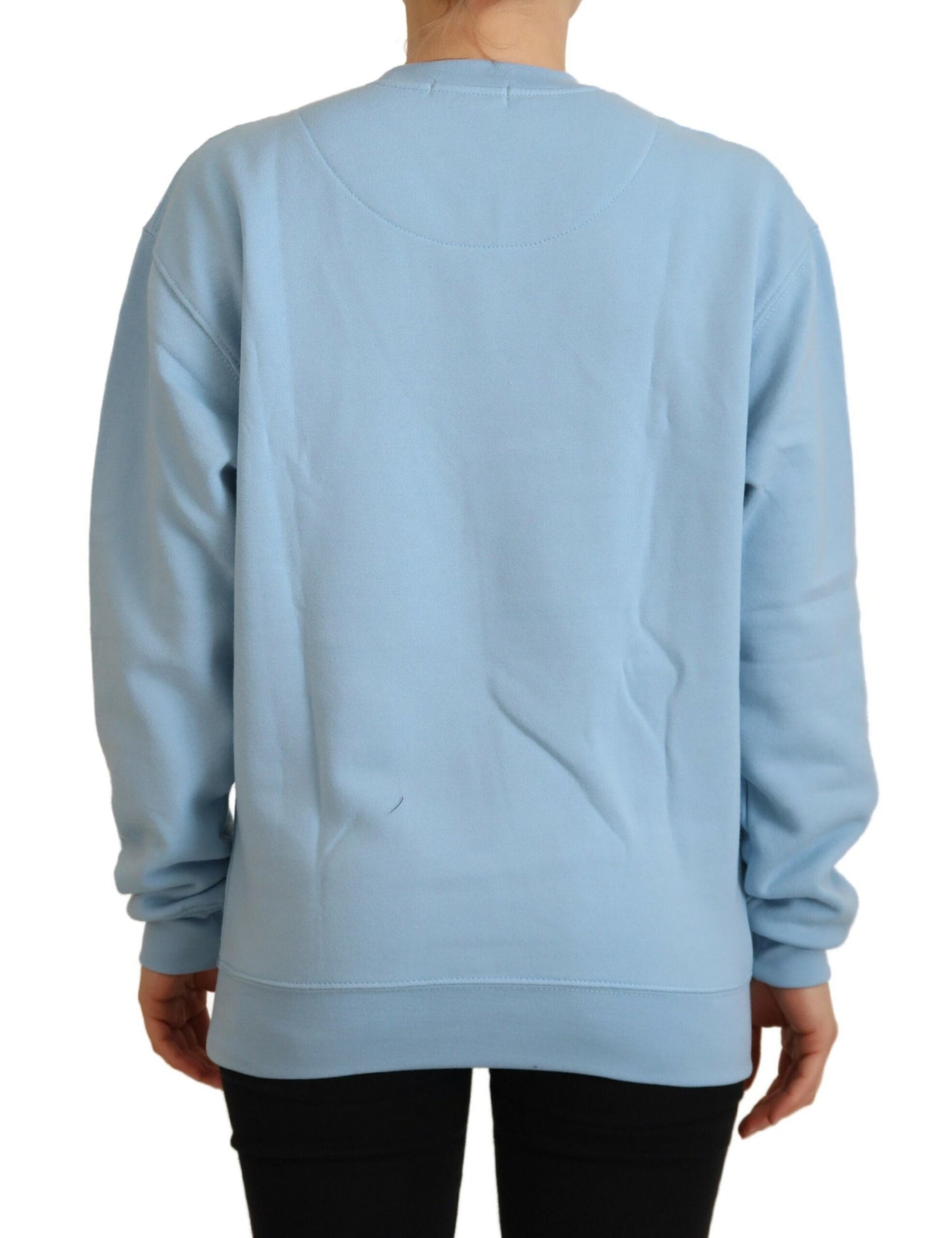 Philippe Model Light Blue Logo Printed Long Sleeves Sweater | Regal Royce