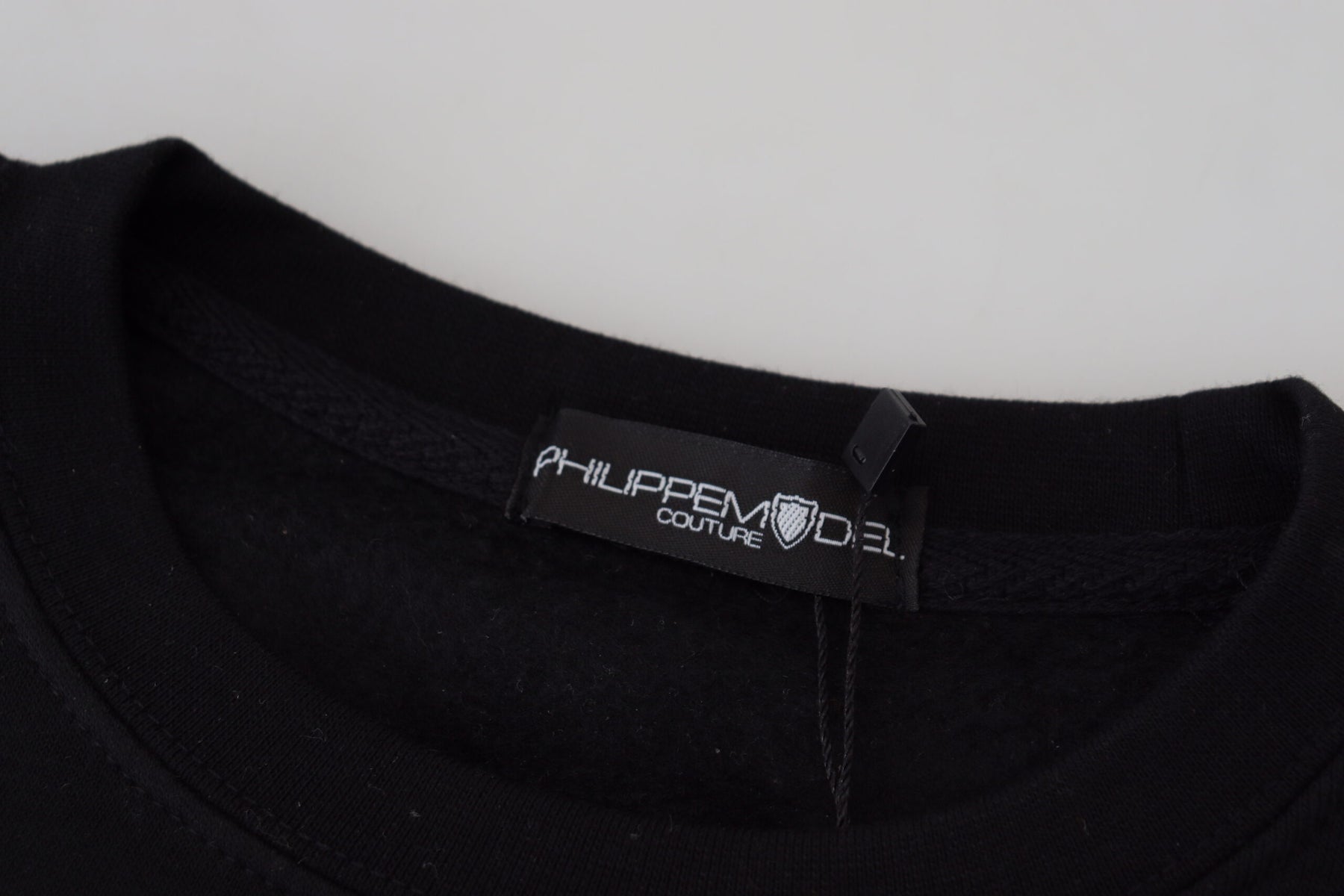 Philippe Model Black Printed Long Sleeves Pullover Sweater | Regal Royce