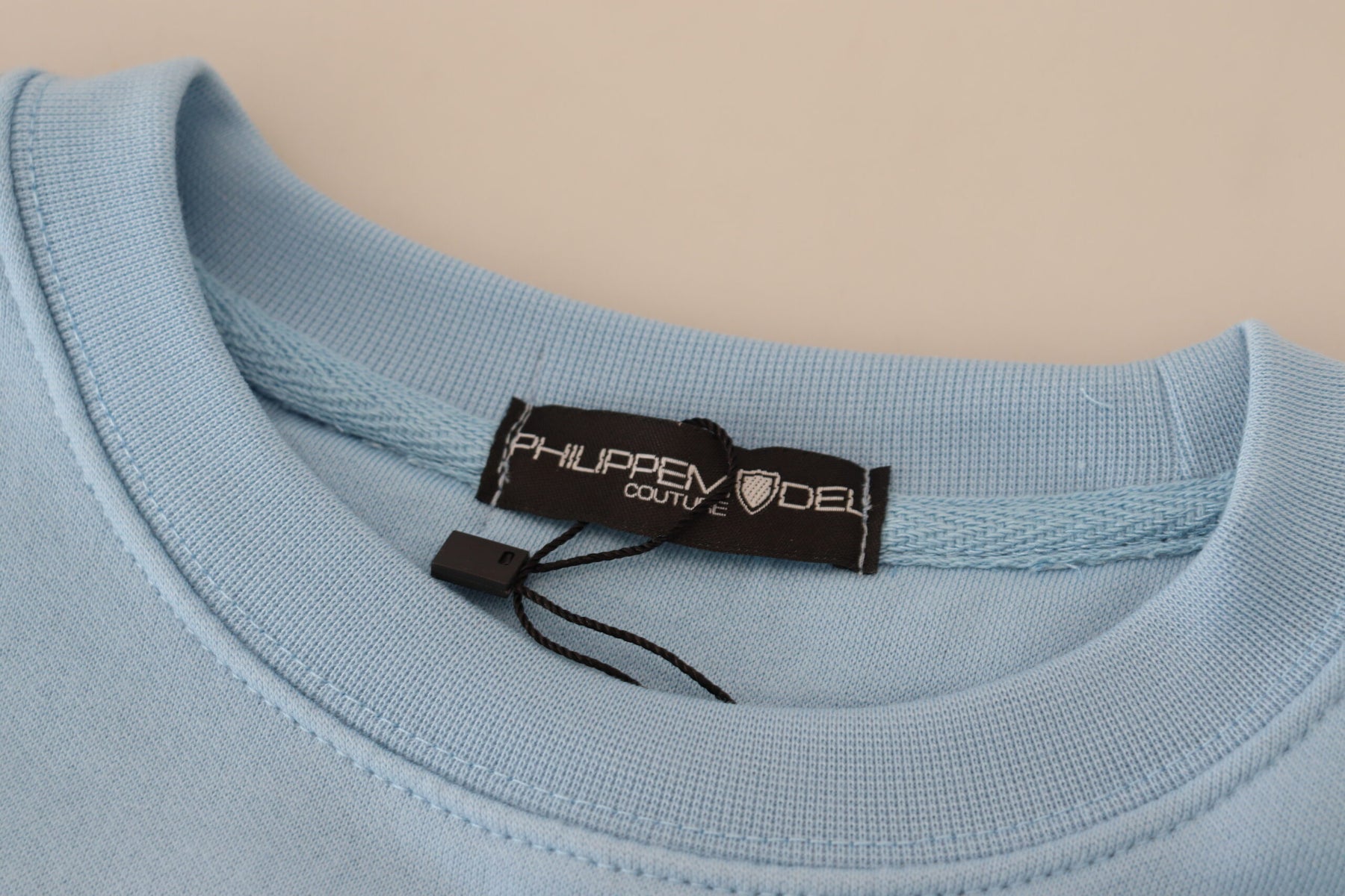 Philippe Model Light Blue Logo Printed Long Sleeves Sweater | Regal Royce