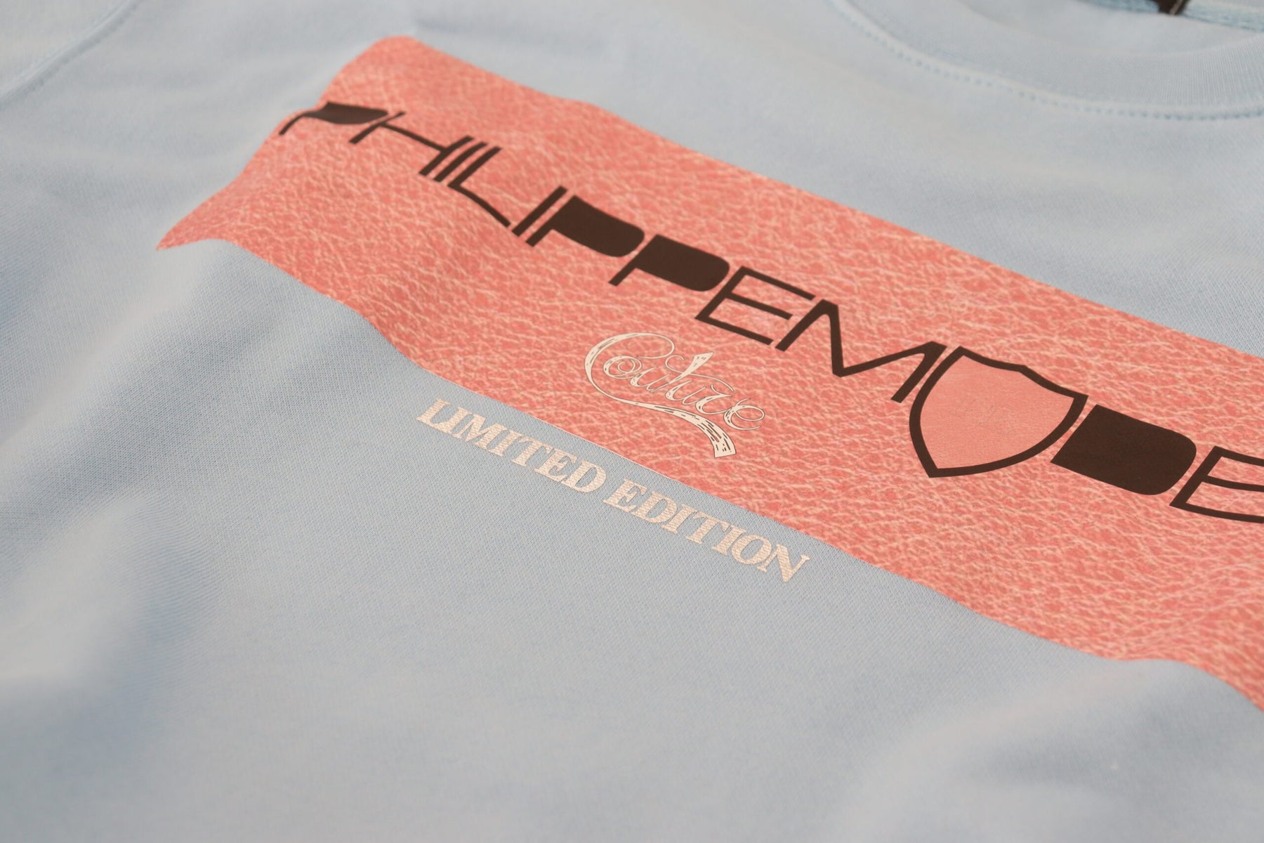 Philippe Model Light Blue Logo Printed Long Sleeves Sweater | Regal Royce