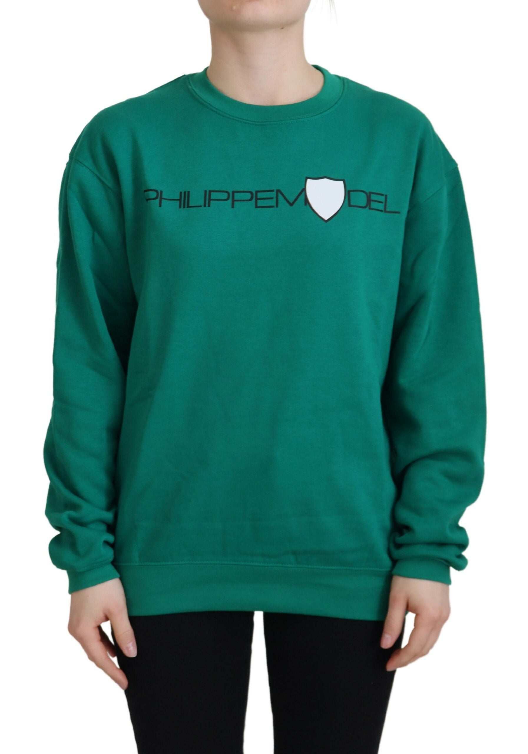 Philippe Model Green Printed Long Sleeves Pullover Sweater | Regal Royce