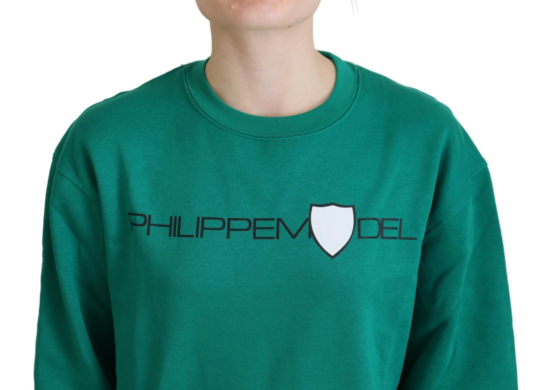 Philippe Model Green Printed Long Sleeves Pullover Sweater | Regal Royce