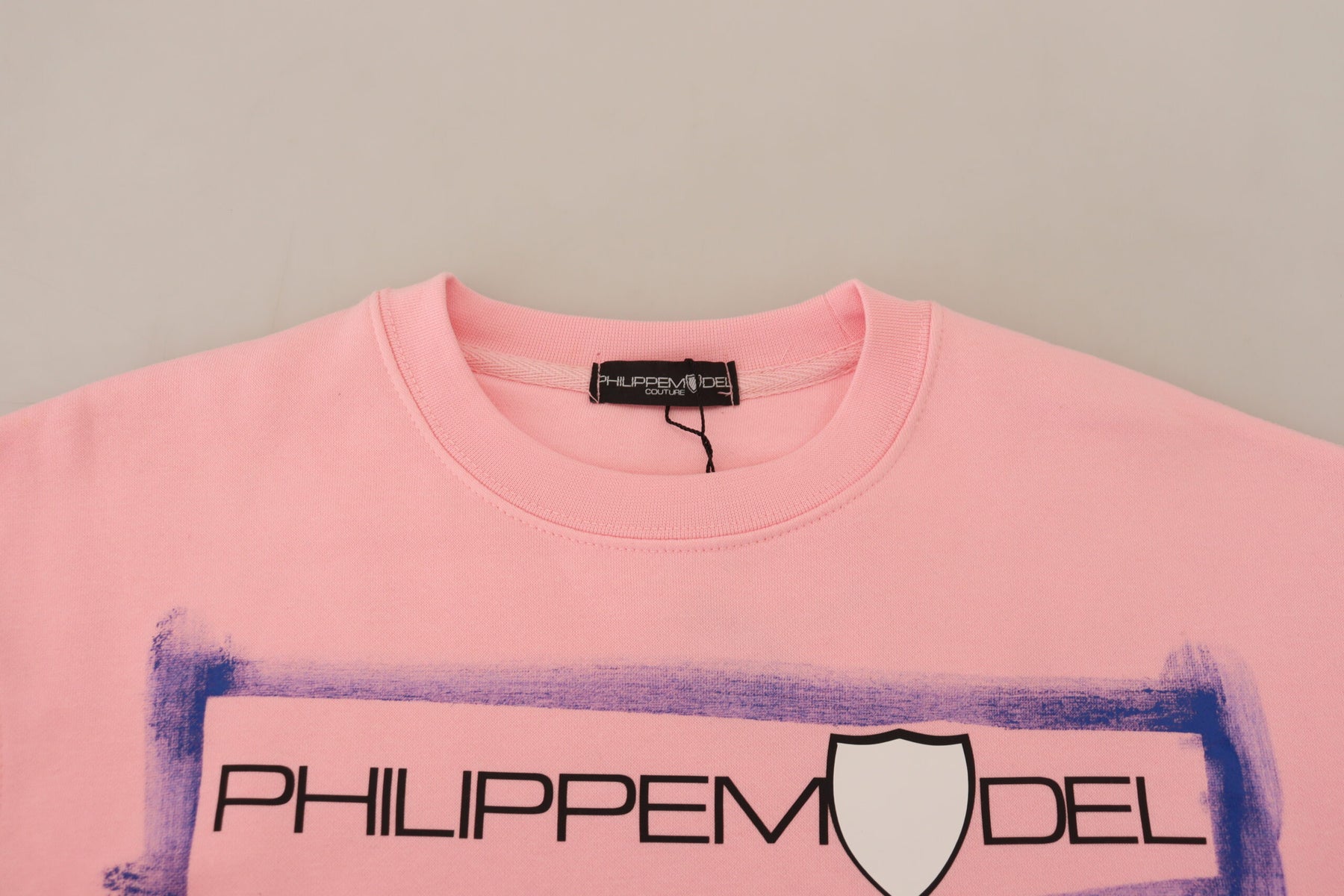 Philippe Model Pink Printed Long Sleeves Pullover Sweater | Regal Royce