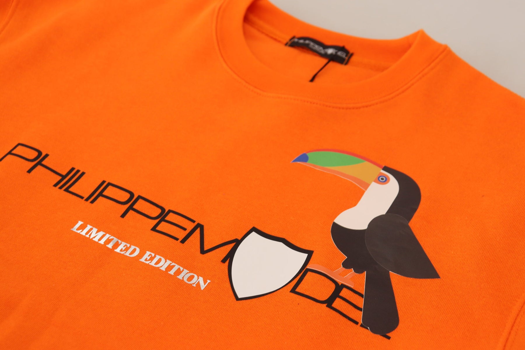 Philippe Model Orange Printed Long Sleeves Pullover Sweater | Regal Royce