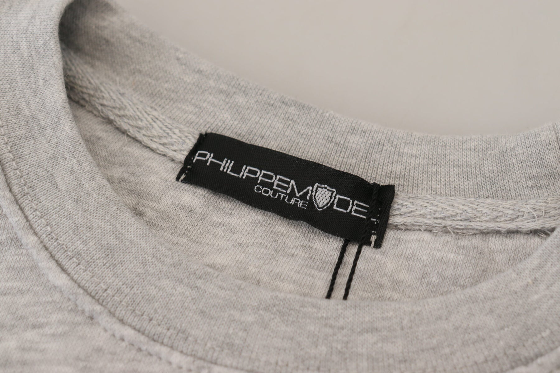 Philippe Model Gray Printed Long Sleeves Pullover Sweater | Regal Royce