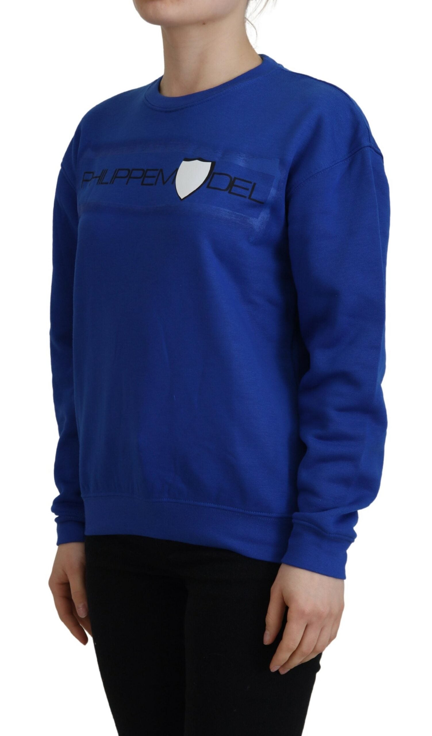 Philippe Model Blue Printed Long Sleeves Pullover Sweater | Regal Royce