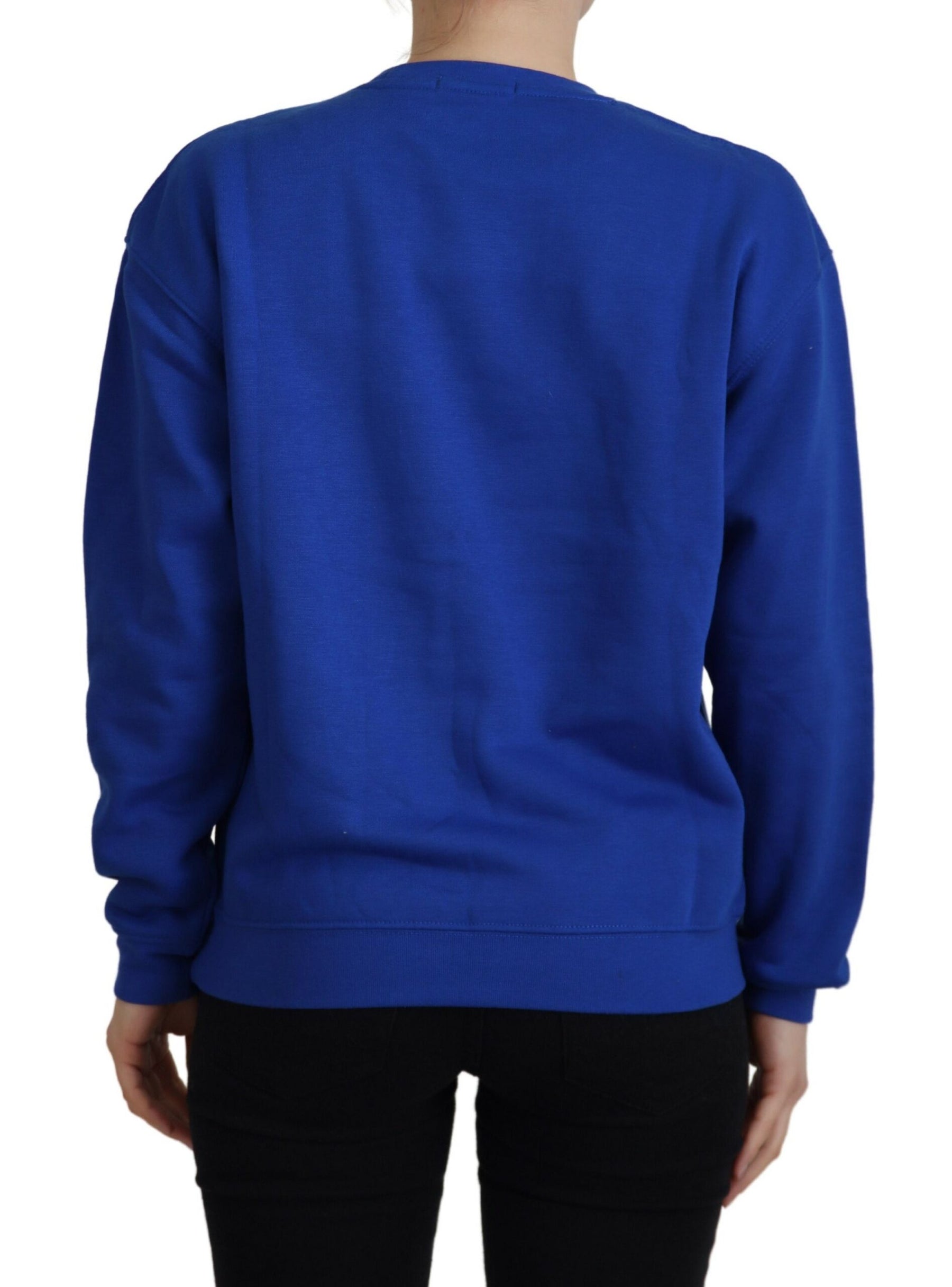 Philippe Model Blue Printed Long Sleeves Pullover Sweater | Regal Royce