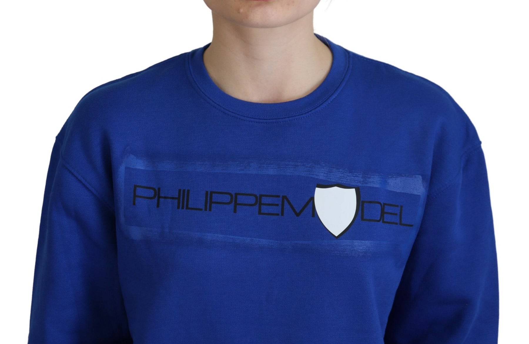 Philippe Model Blue Printed Long Sleeves Pullover Sweater | Regal Royce