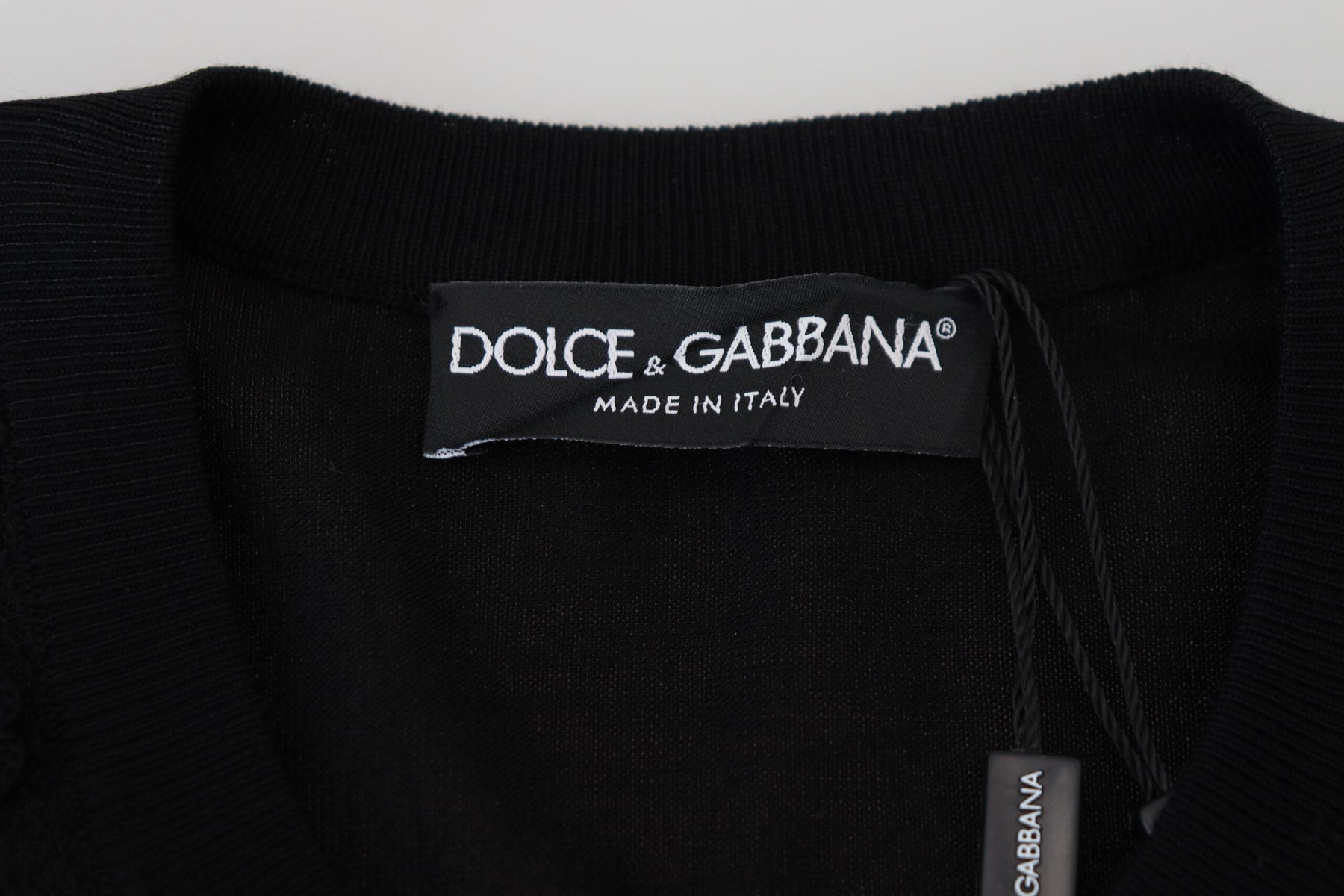 Dolce & Gabbana Black Floral Lace Button Cardigan Sweater | Regal Royce