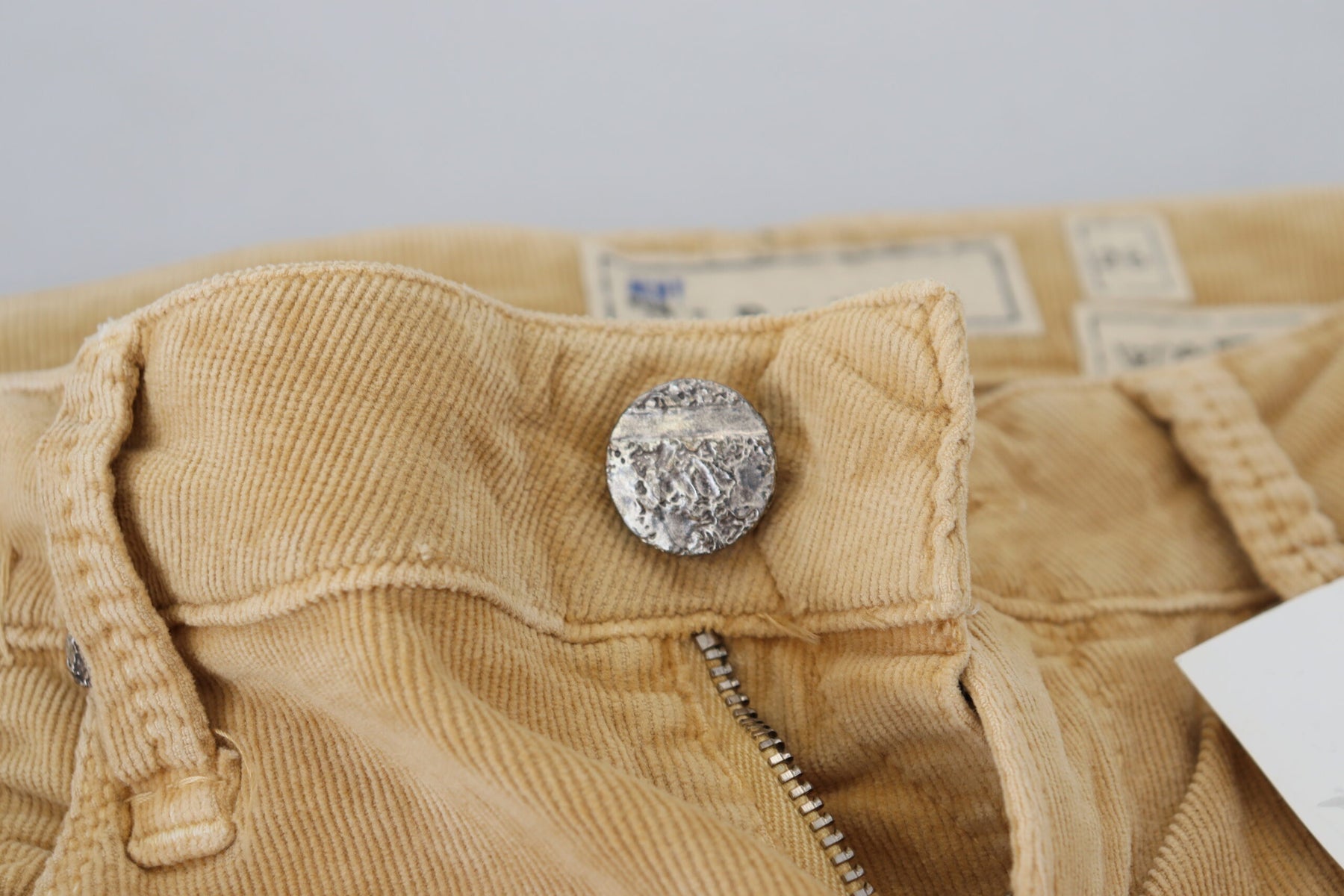 Acht Brown Cotton Corduroy Low Waist Women Casual Jeans | Regal Royce