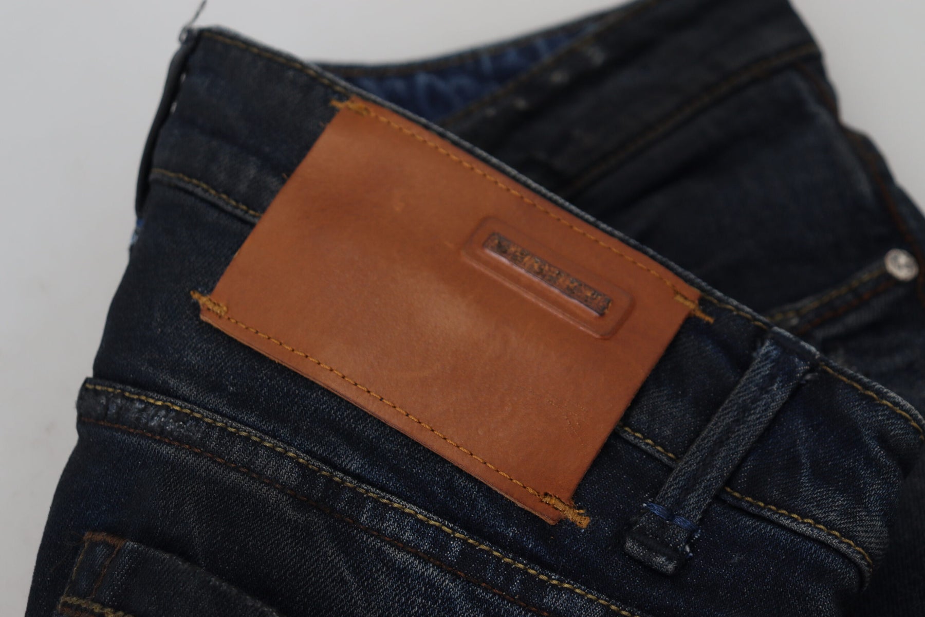 Acht Blue Cotton Low Waist Slim Fit Women Casual Jeans | Regal Royce